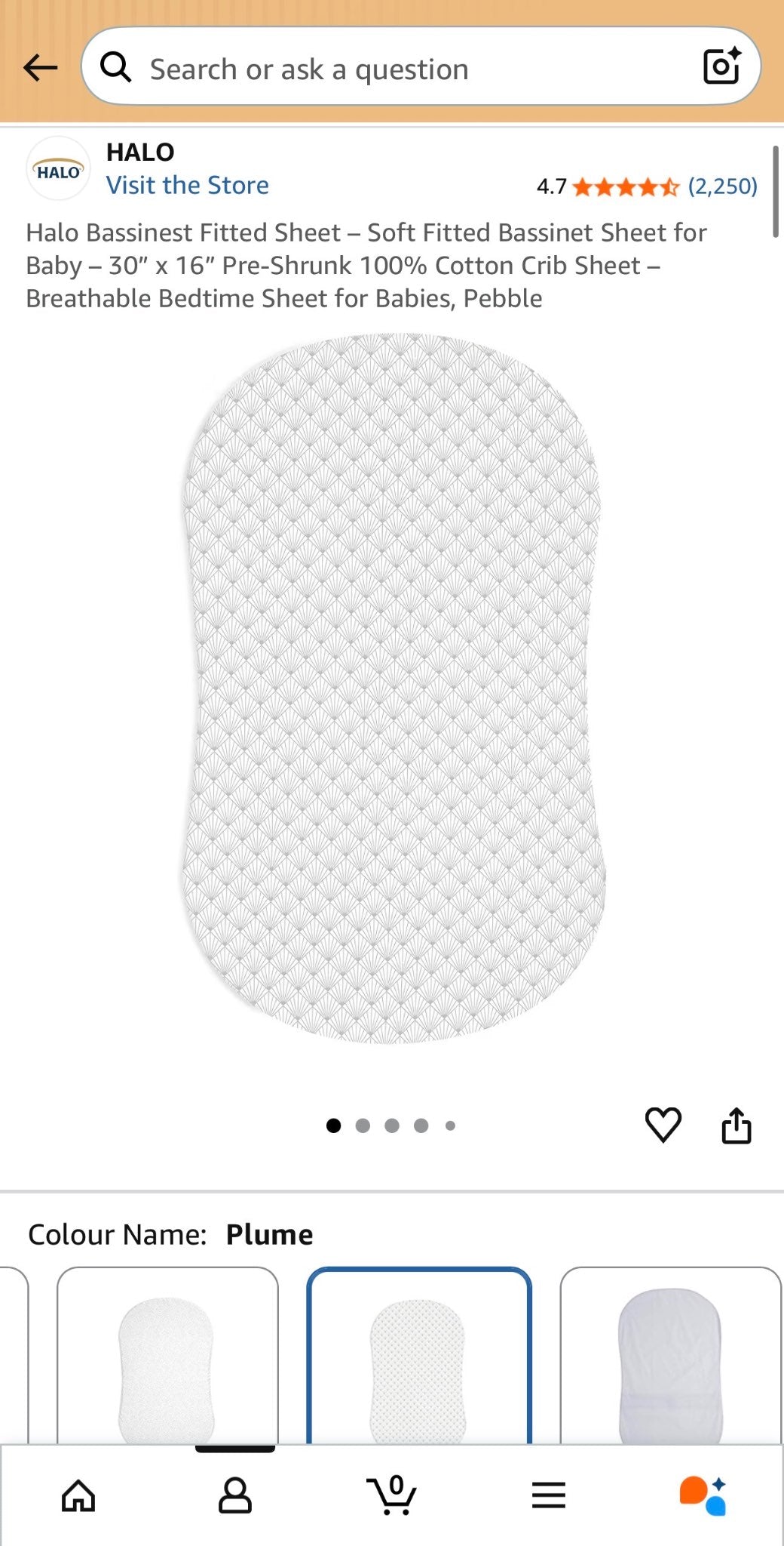 Halo Bassinet Mattress Cover