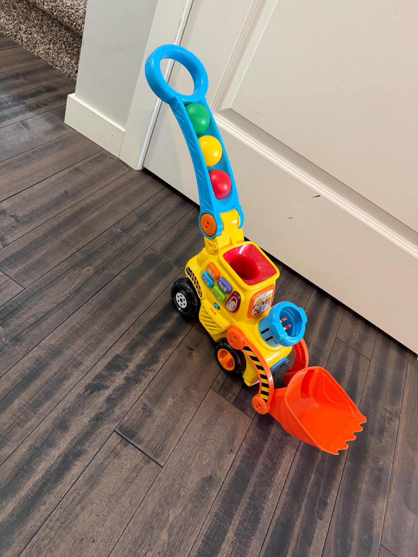 V-tech pop a balls push and pop bulldozer