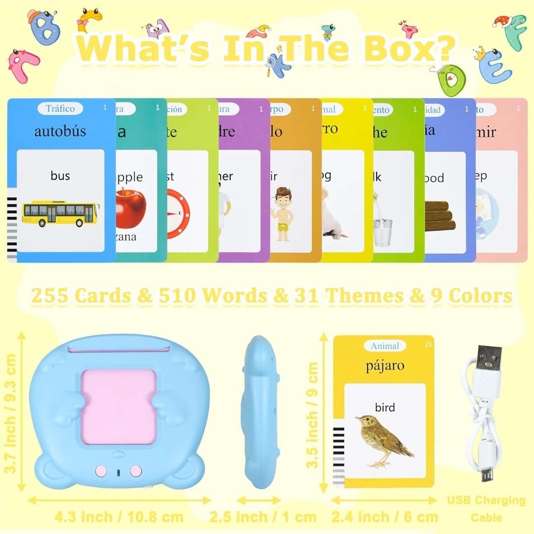 Talking Flash Card Reader, English/Spanish, MSRP $20.99