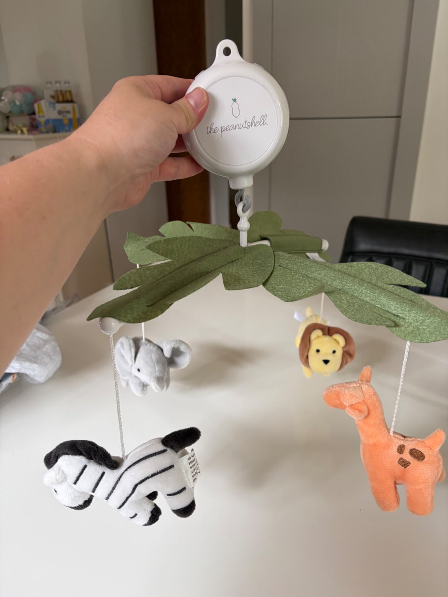 Peanutshell Safari Musical Crib Mobile