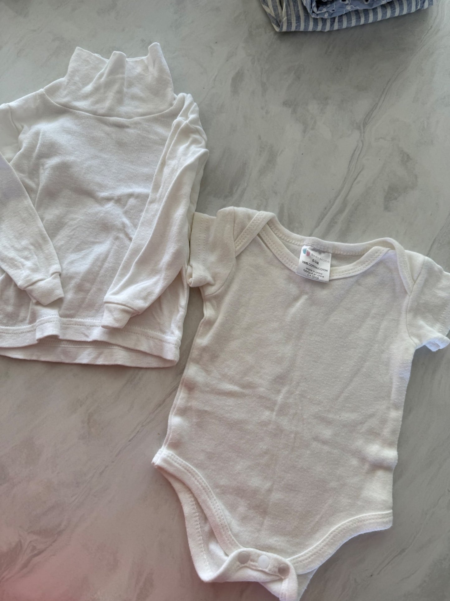 newborn whites bundle 0-6 months, Kids 3 Month (0-3M)