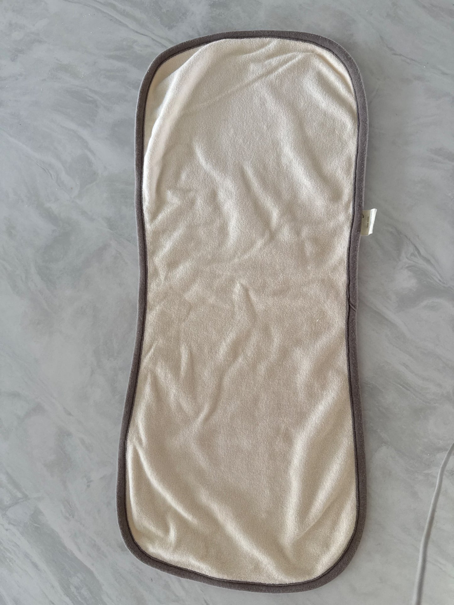 organic terry towel burb cloth - nature baby