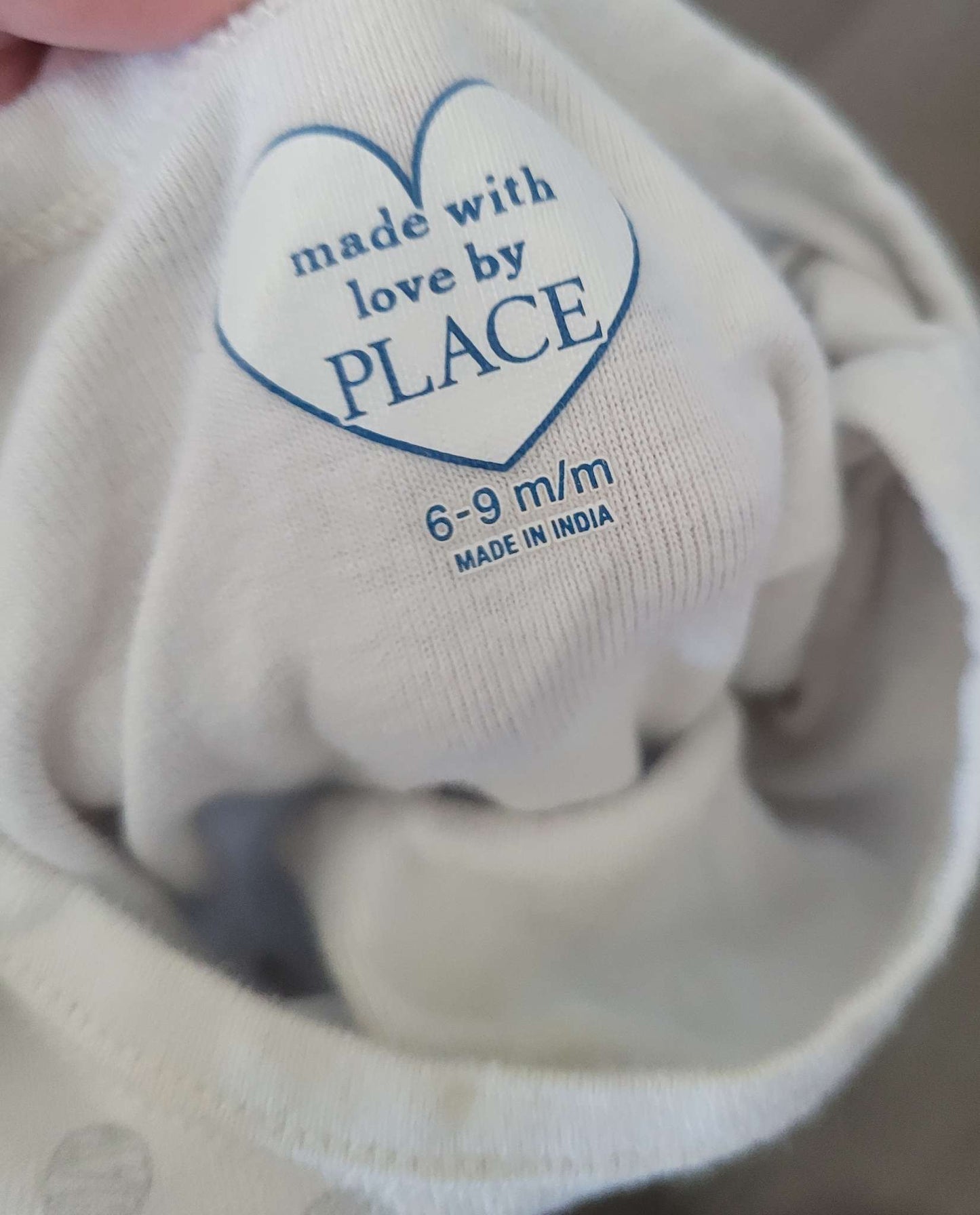 Grey polka dot onesie, 6-9 months, Kids 9 Month (6-9M)