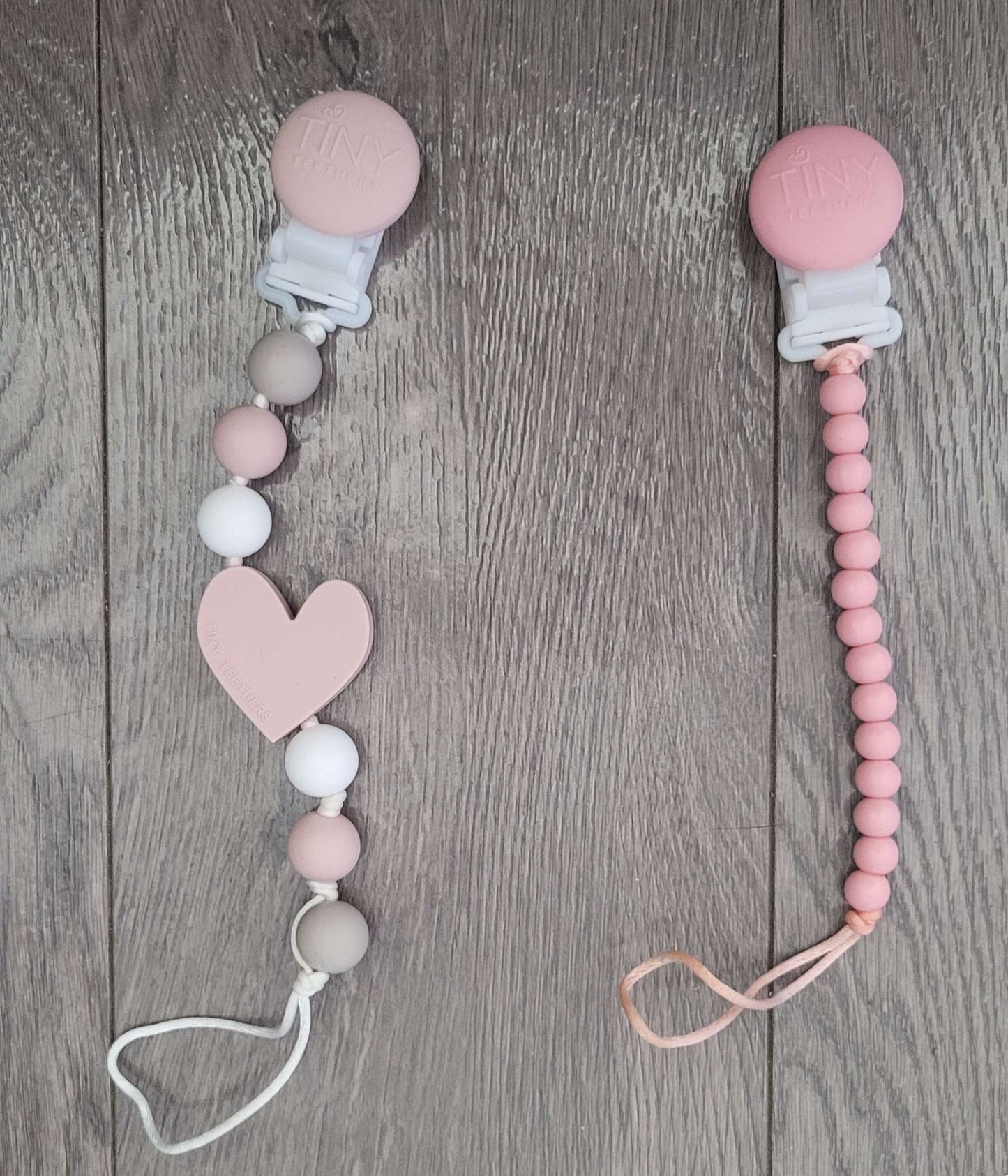2 silicon soother chains