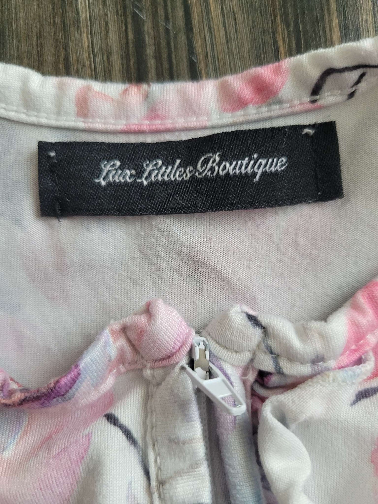 Floral onesie, Lux Littles Boutique, 0-3 months, Kids 3 Month (0-3M)