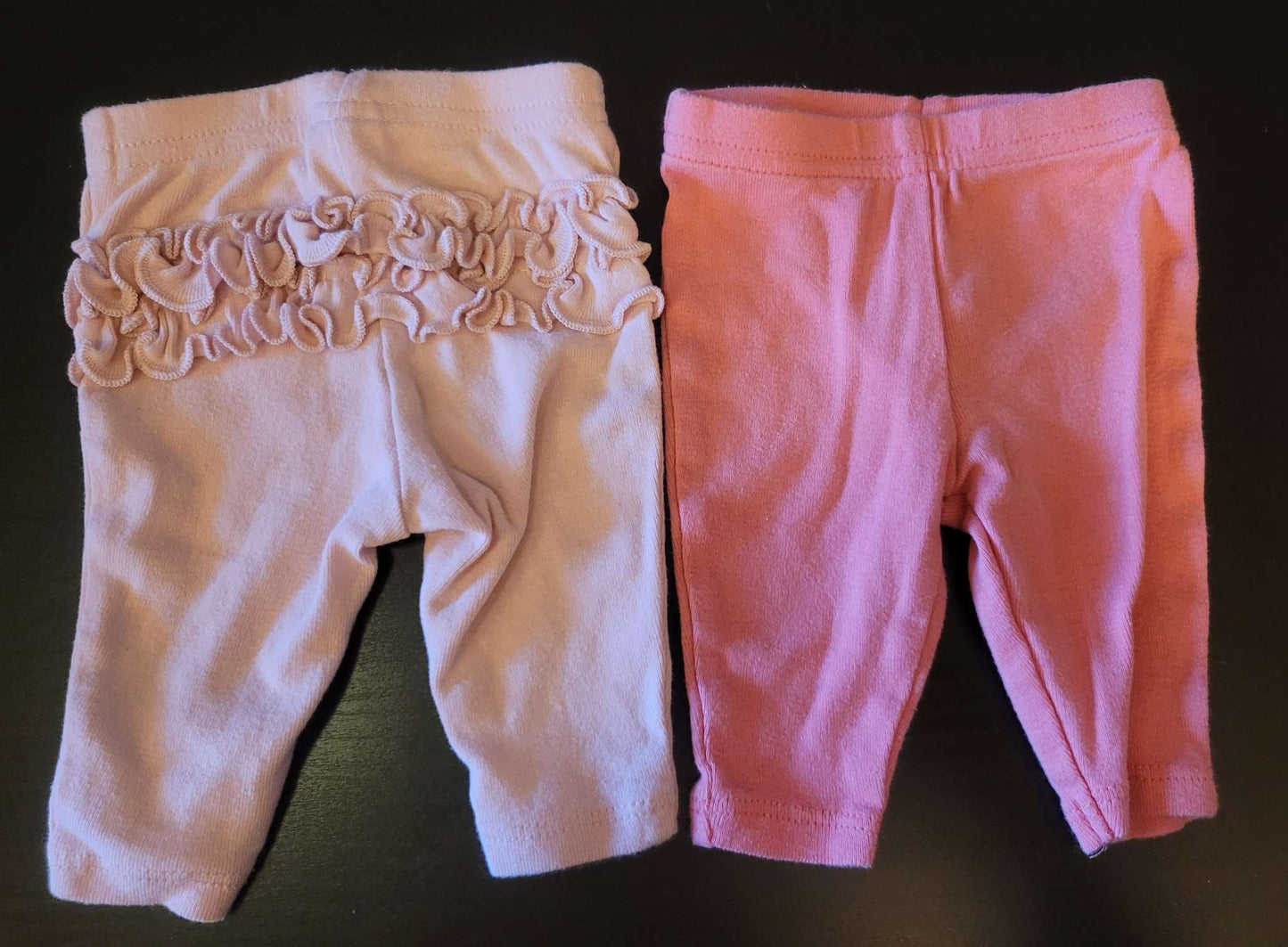 Pink leggings x2, Carter's, Newborn, Kids Newborn