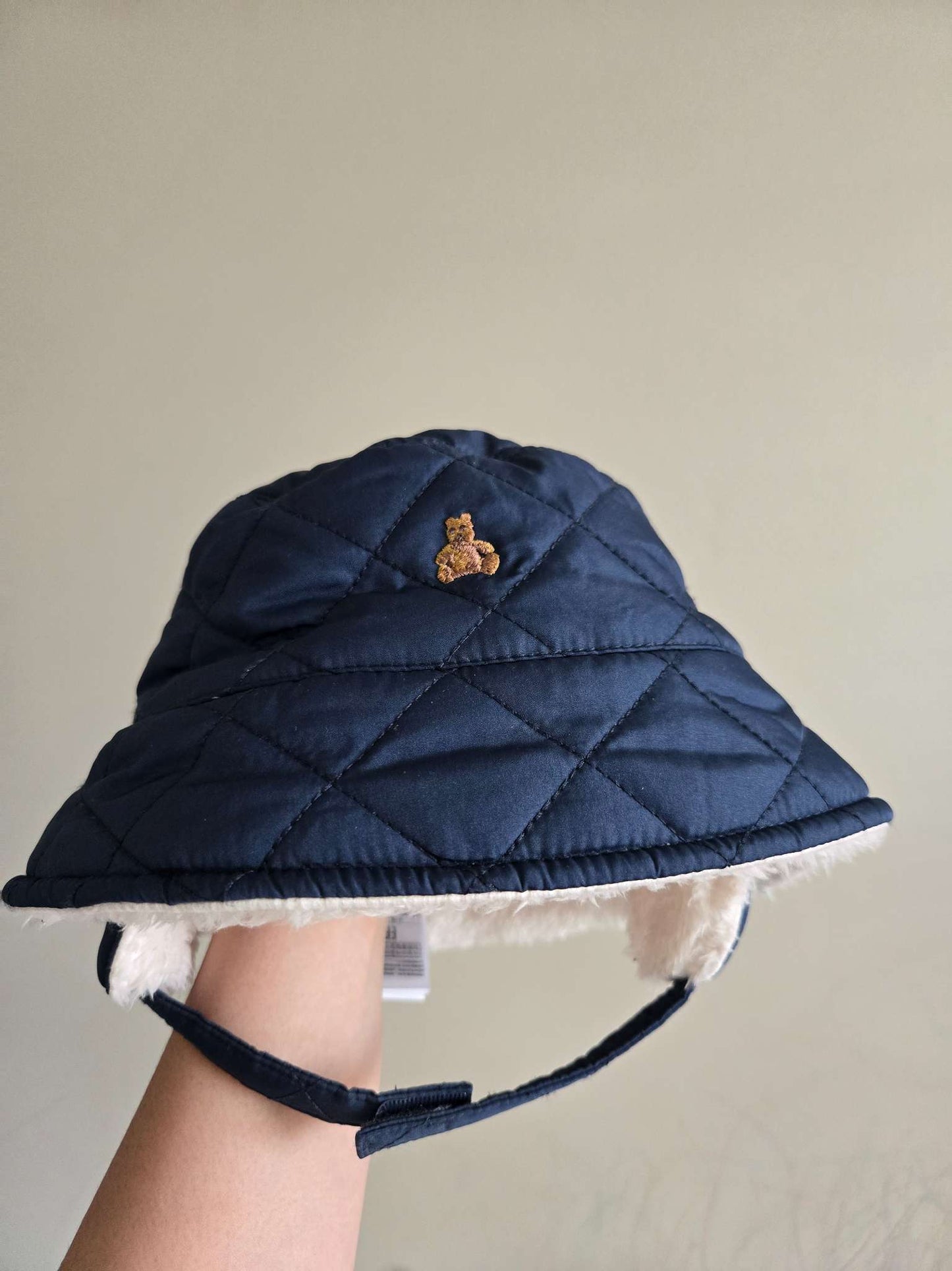 Baby 100% Recycled Sherpa-Lined Bucket Hat, Kids 6 Month (3-6M)