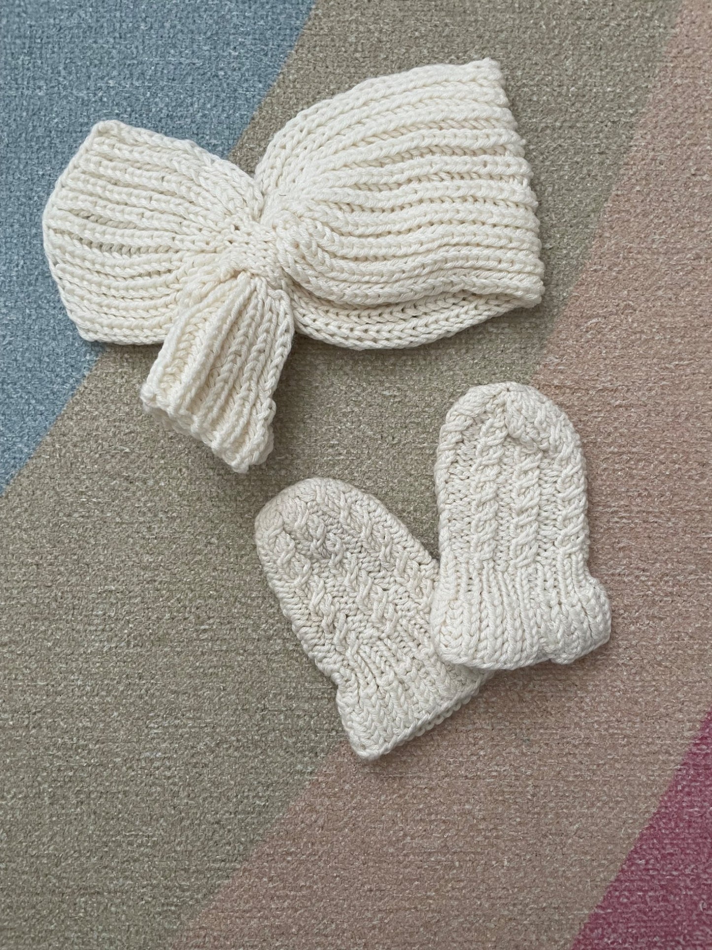 Mitten and scarf set, Kids Newborn