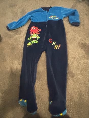 Kid pjs fleece romper , Kids 5/5T
