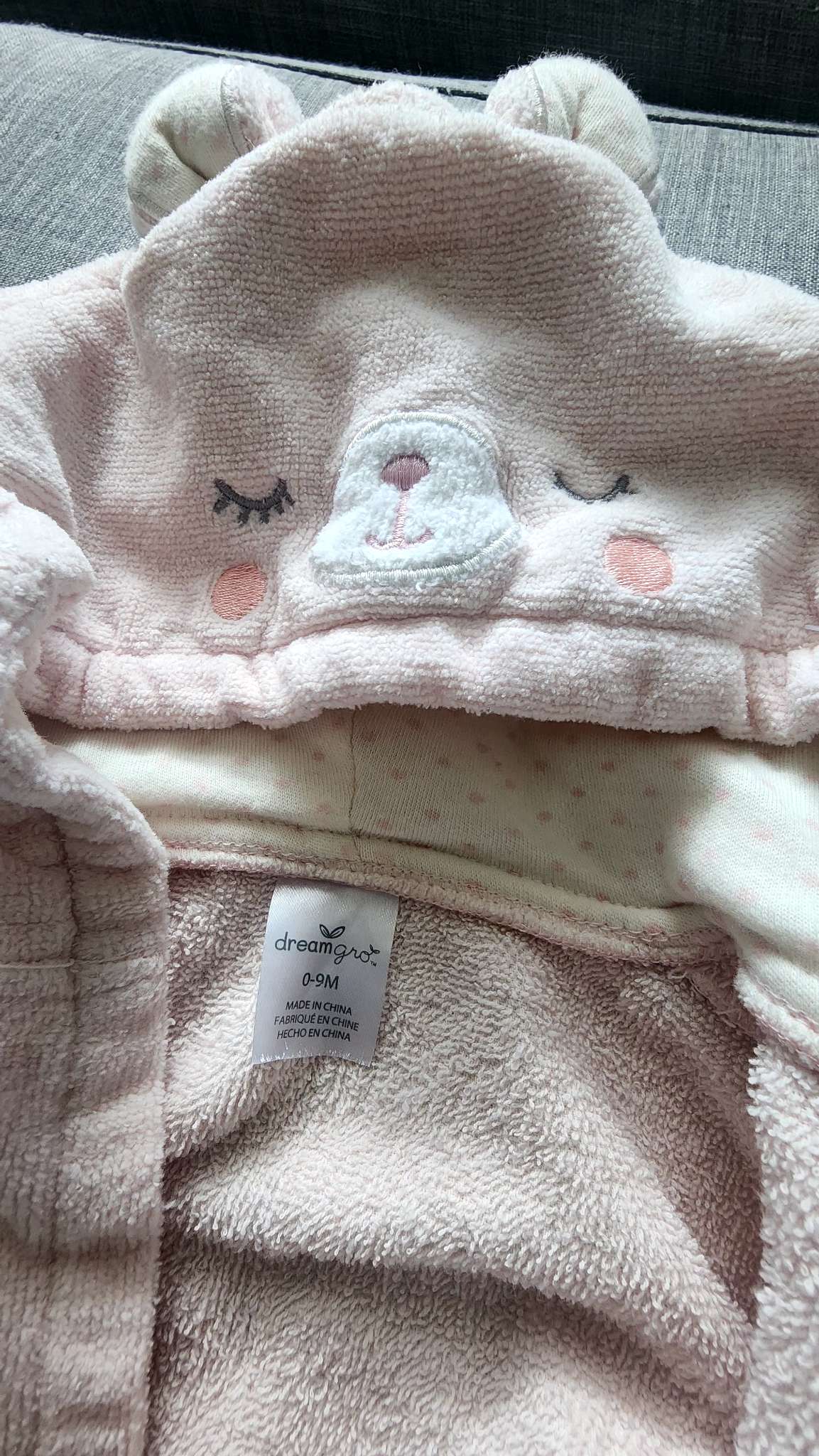 Bathrobe with hood, Kids 9 Month (6-9M)