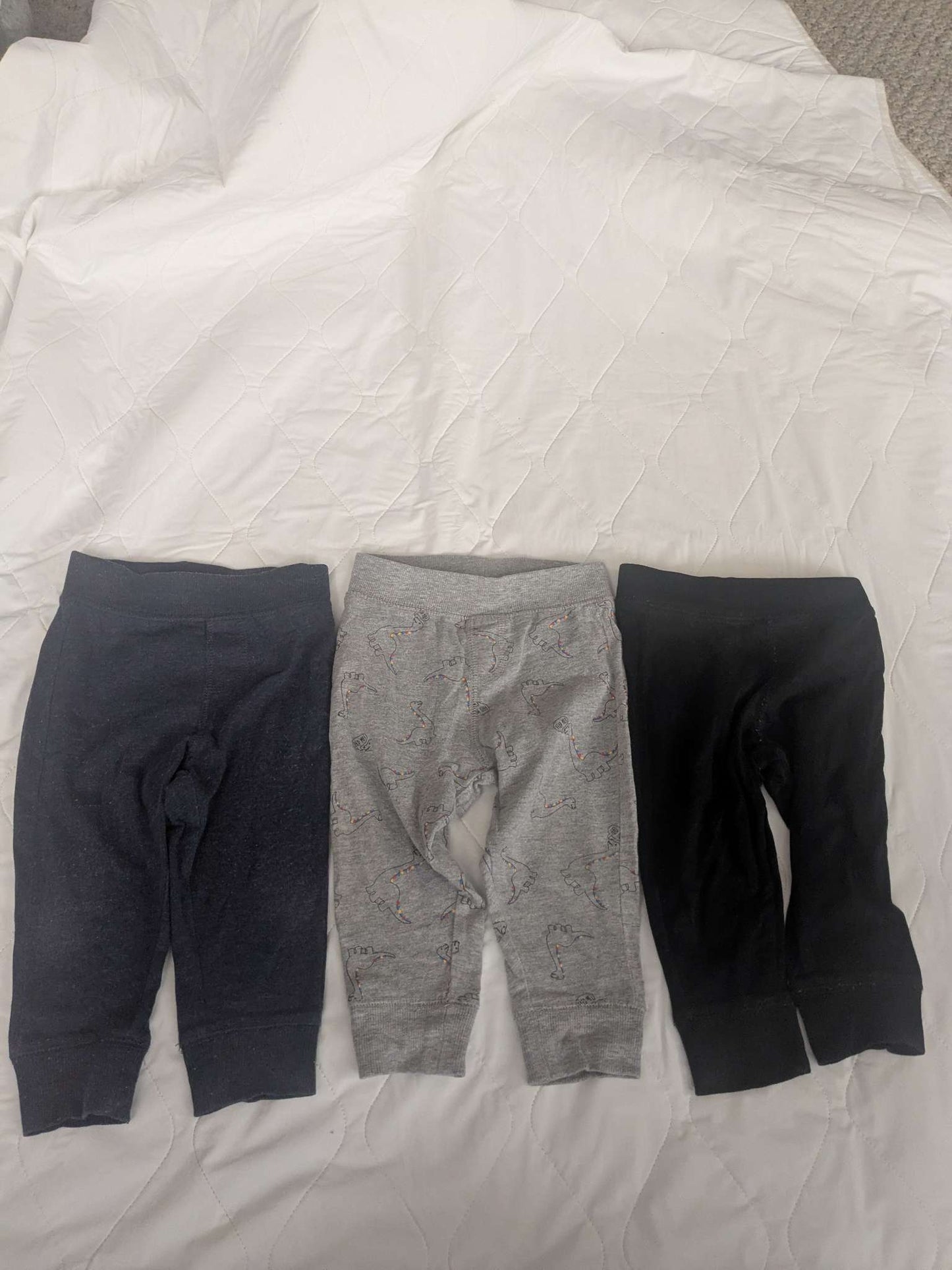 3 pairs of George sweat pants, 6-12 month, Kids 9 Month (6-9M)