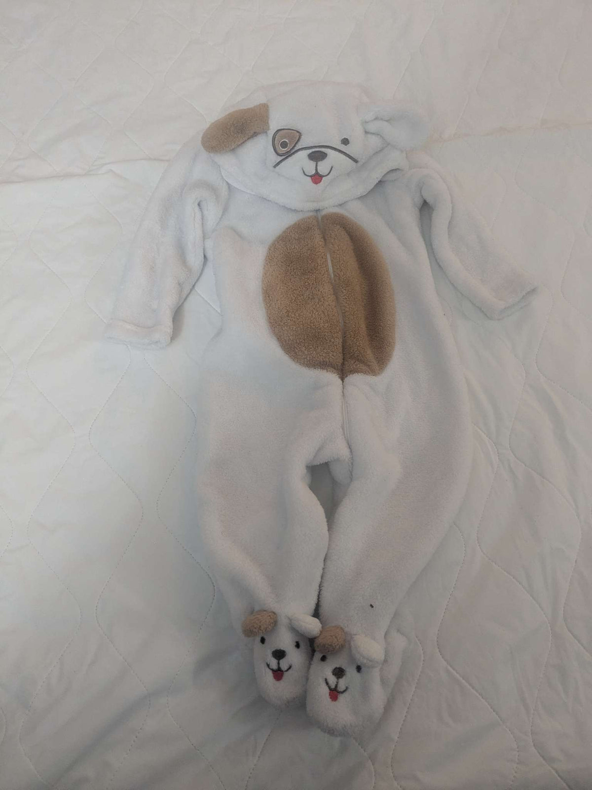 Fuzzy little puppy snowsuit, Kids 6 Month (3-6M)