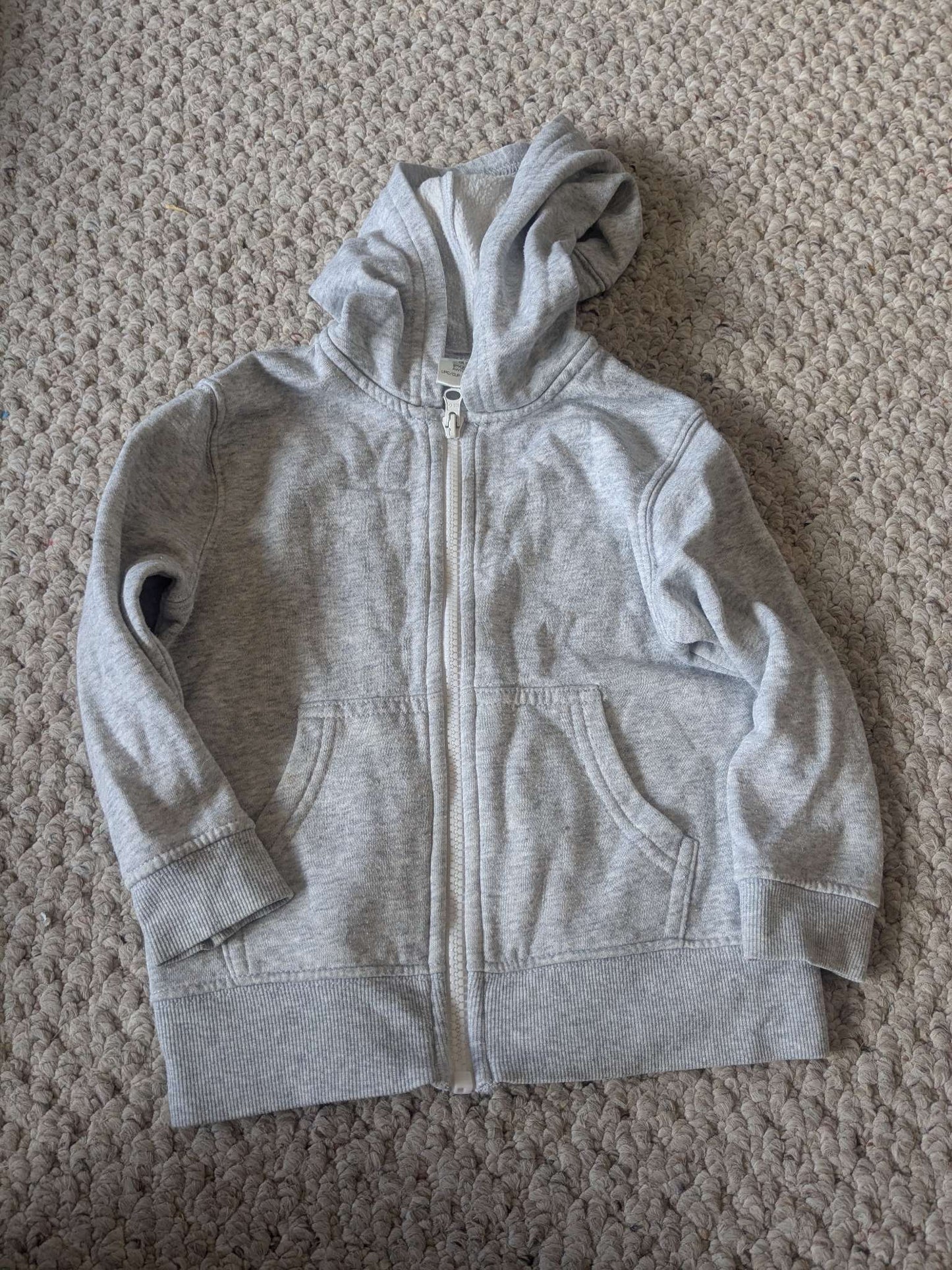 Boys 3T zip up hoodie, gray, athletic works, Kids 3T