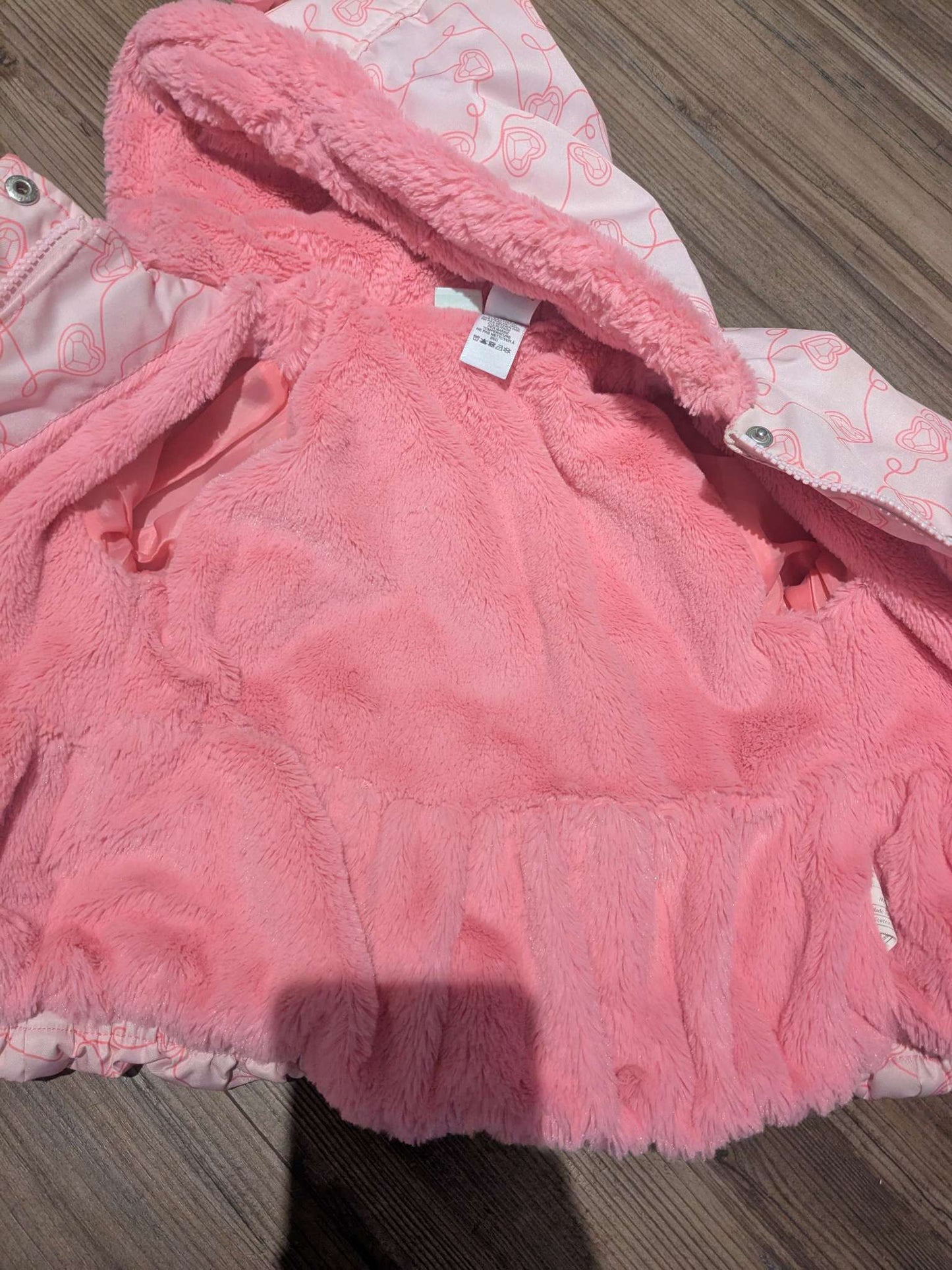 Girls pink snowsuit 2 piece set, Kids 24 Month (18-24M)