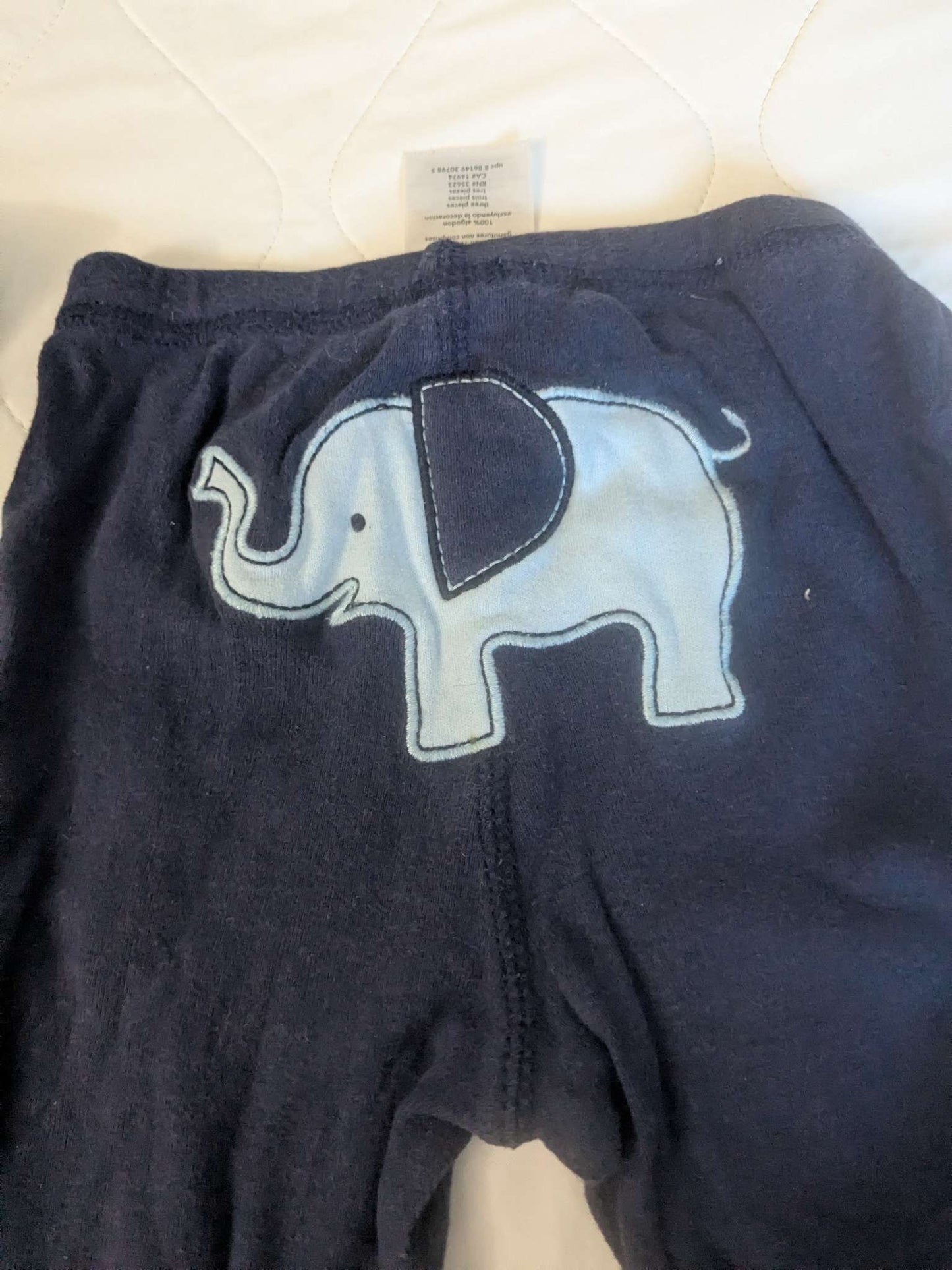 2 piece 9 month little boys clothes with elephant, Kids 9 Month (6-9M)