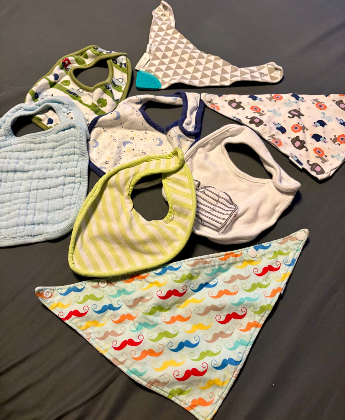 8 baby burp bibs