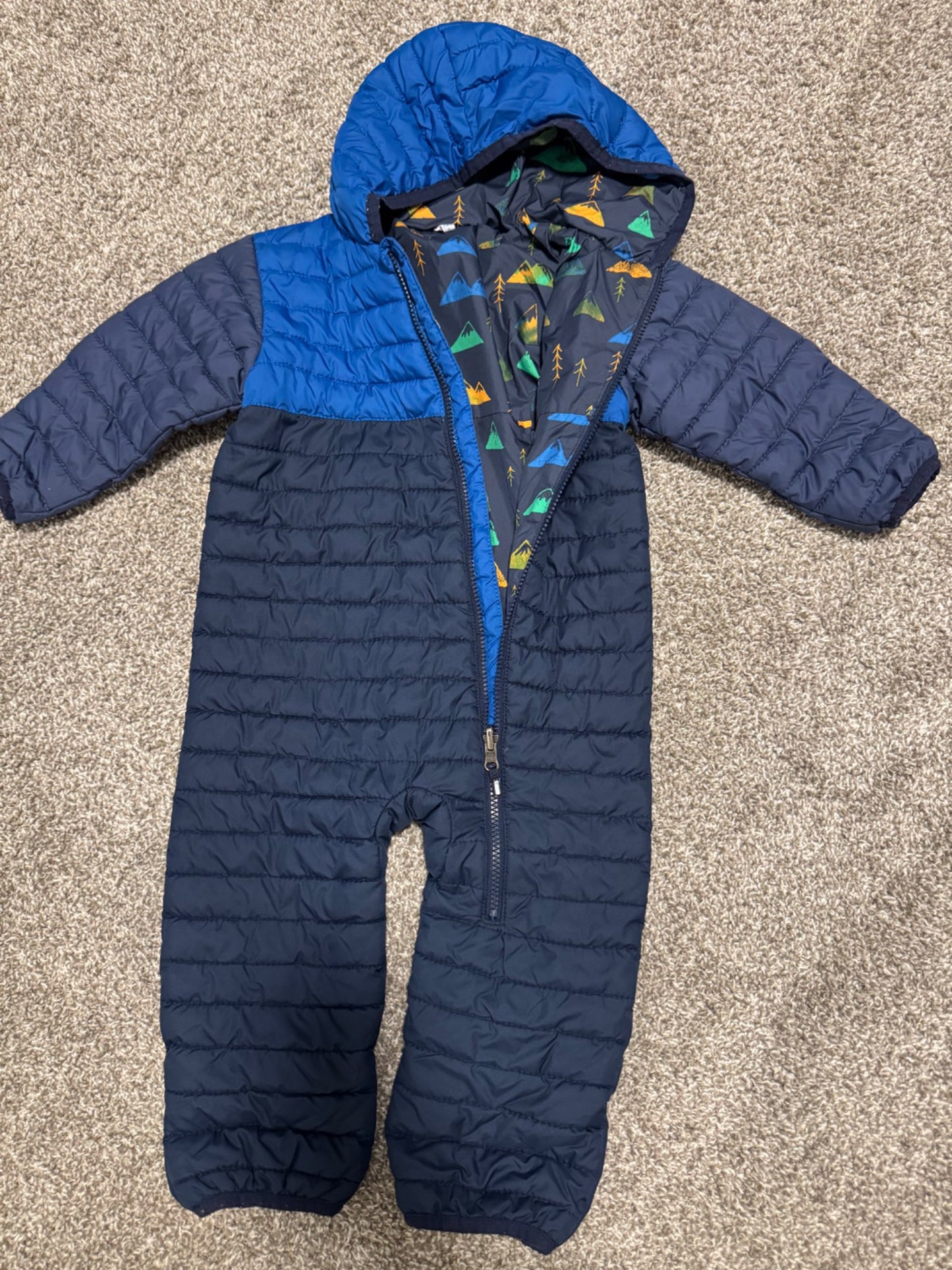 Blue bunting suit , Kids 24 Month (18-24M)