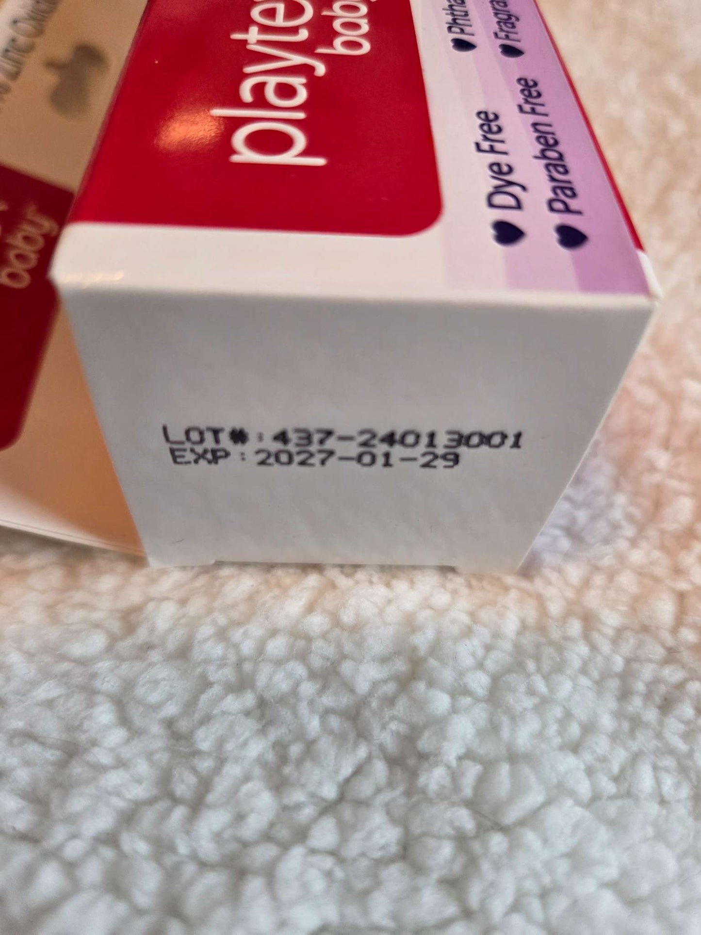Playtex diaper rash cream