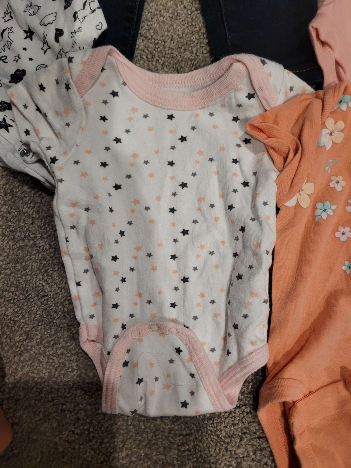 3-6 month clothing bundle onesies, shorts, pants, Kids 6 Month (3-6M)