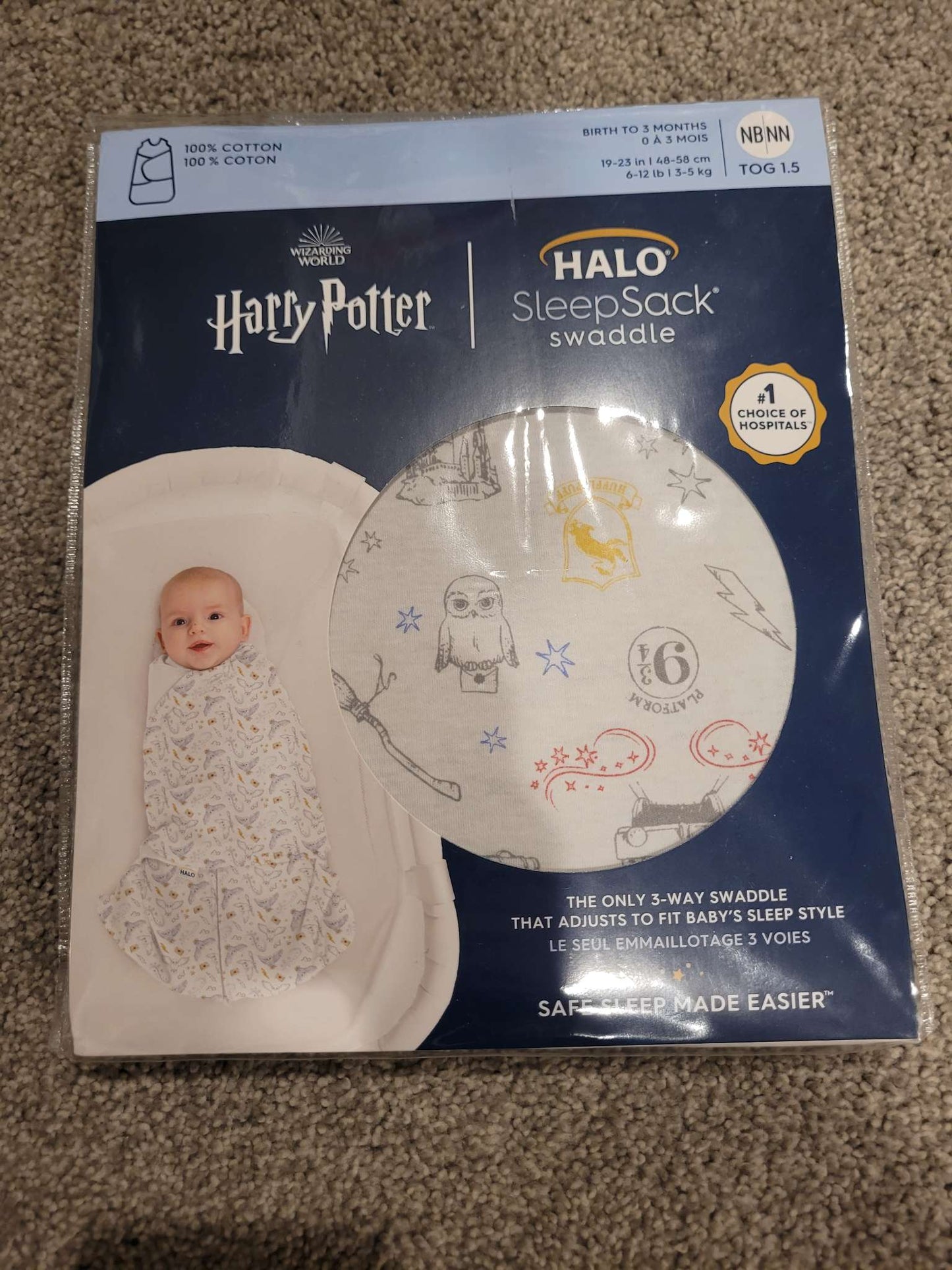Halo nb swaddle sleep sack, 0-3 Months (Newborn)
