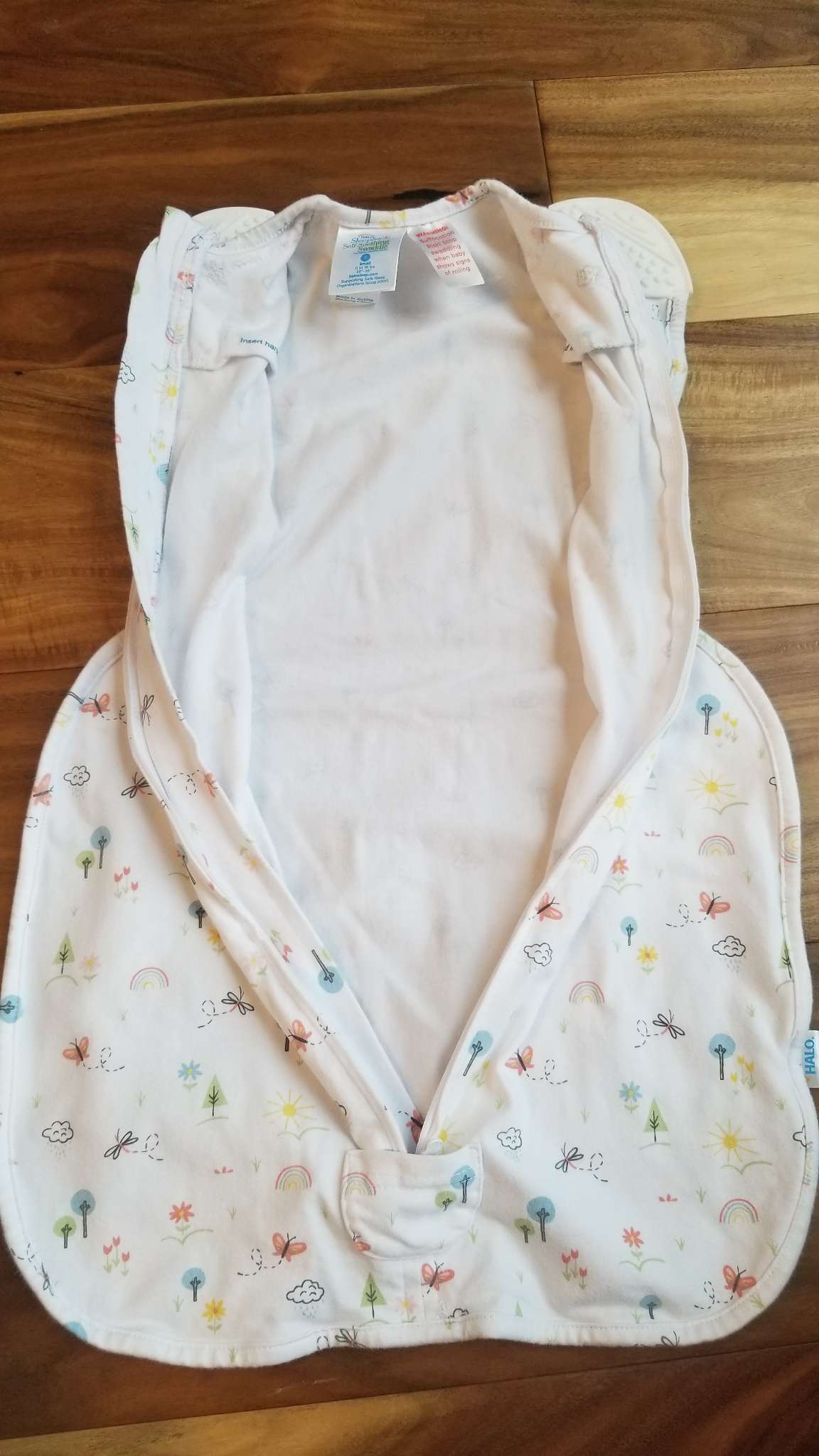 Halo Sleepsack Self-Soothing Swaddle, Size Small, 0.5 tog, 0-6 Months (Small)