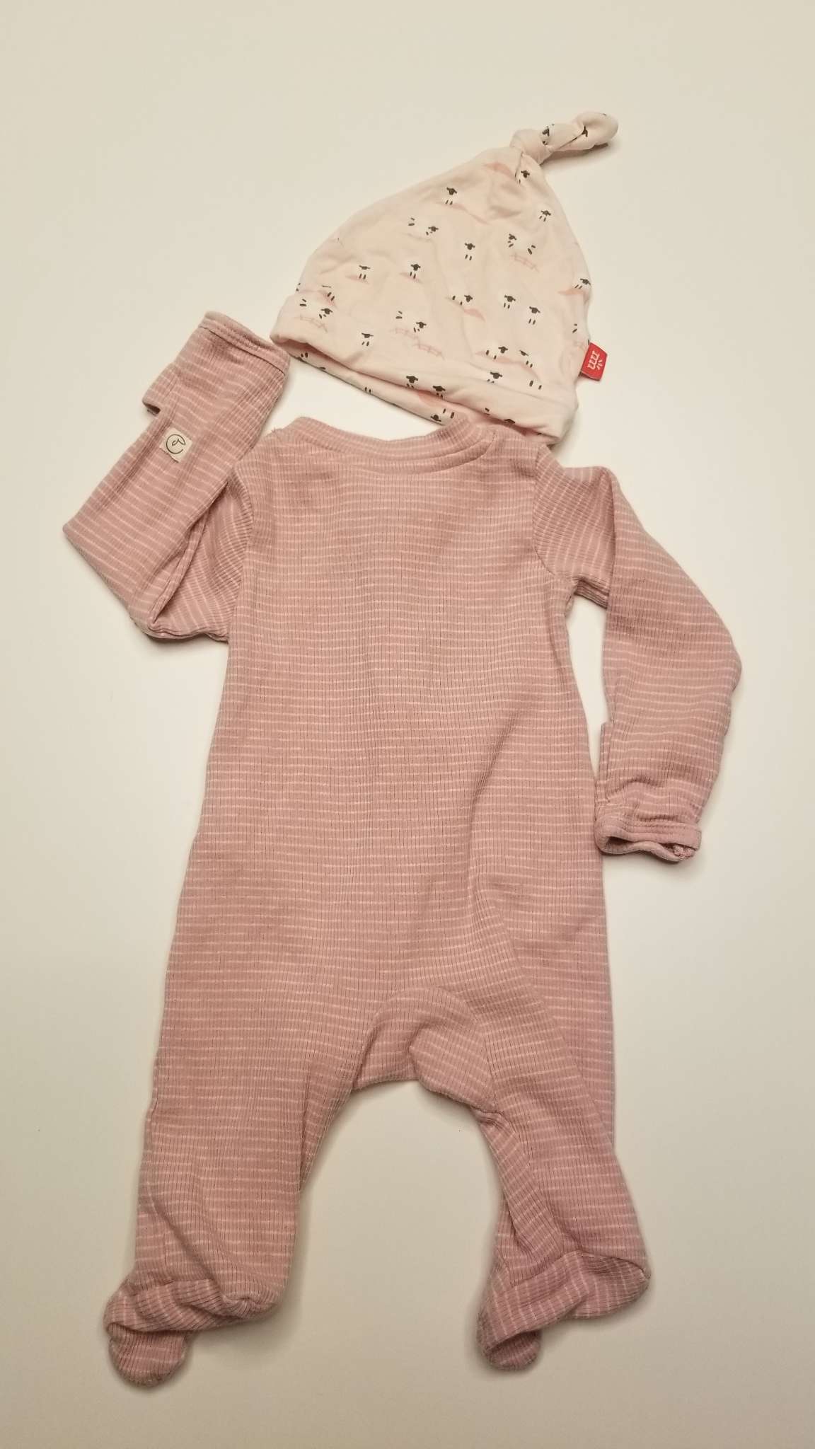 Magnetic Me Newborn Hat & Carter’s Little Planet Newborn Sleeper Bundle, Pink, Kids Newborn