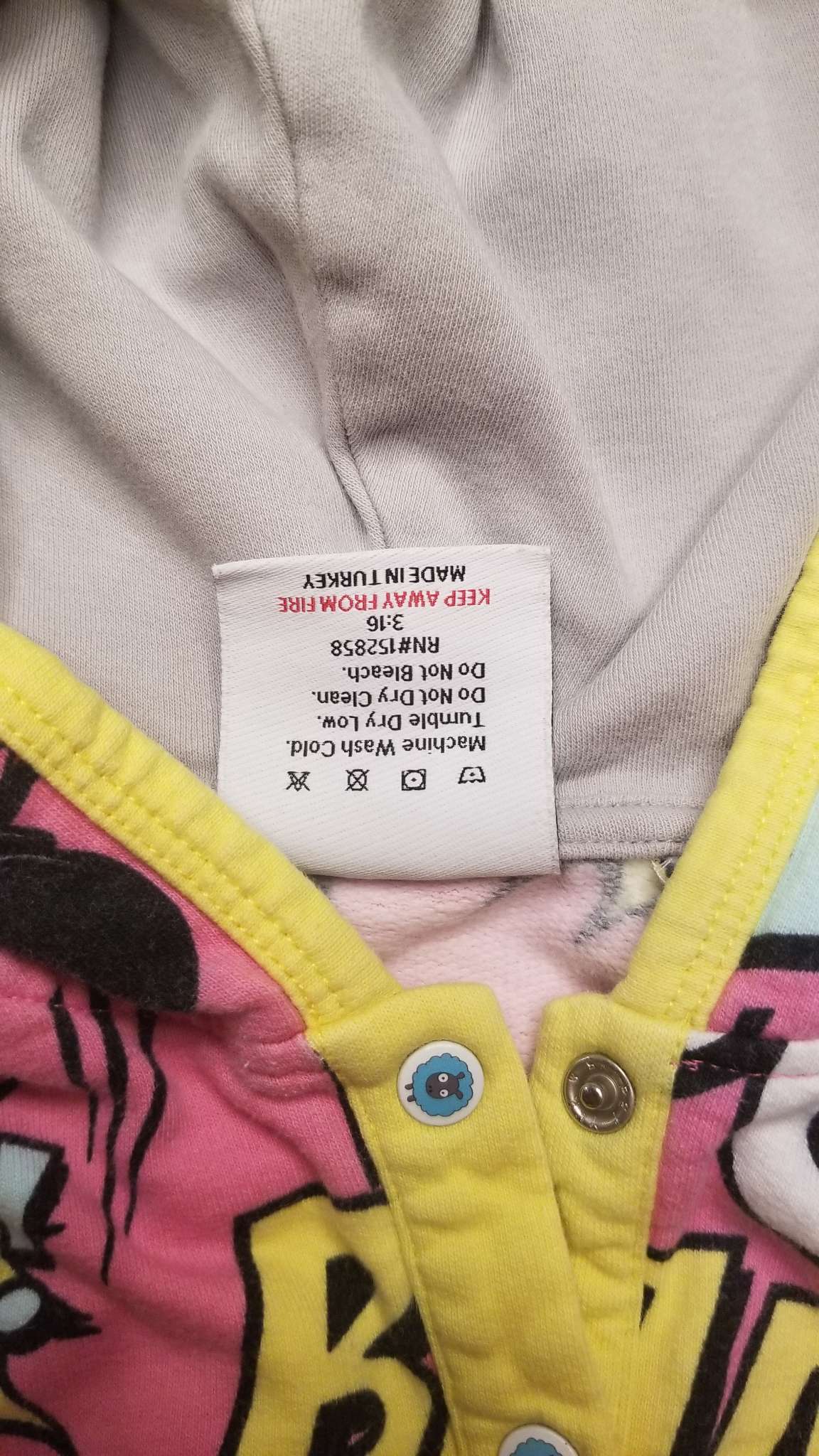 Purl Lamb Cartoon Hoodie, Size 2-3T, Kids 2T