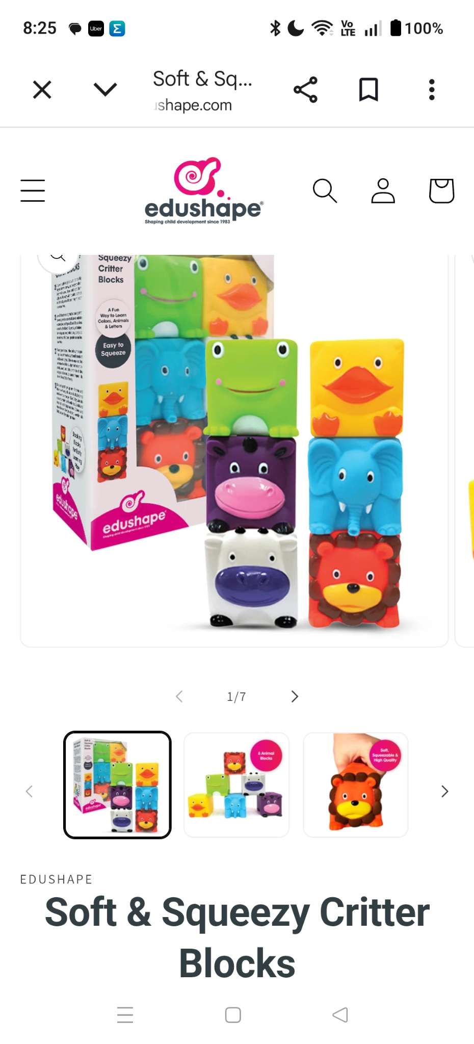 Soft animal blocks