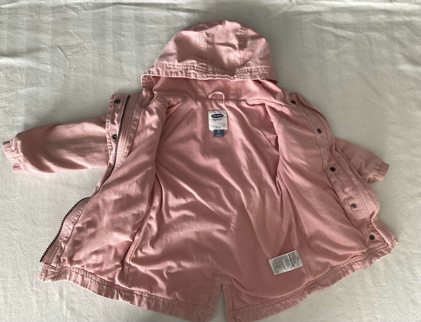 Old Navy Toddler Girl Pink Fall Hooded Jacket 2 years, Kids 2T