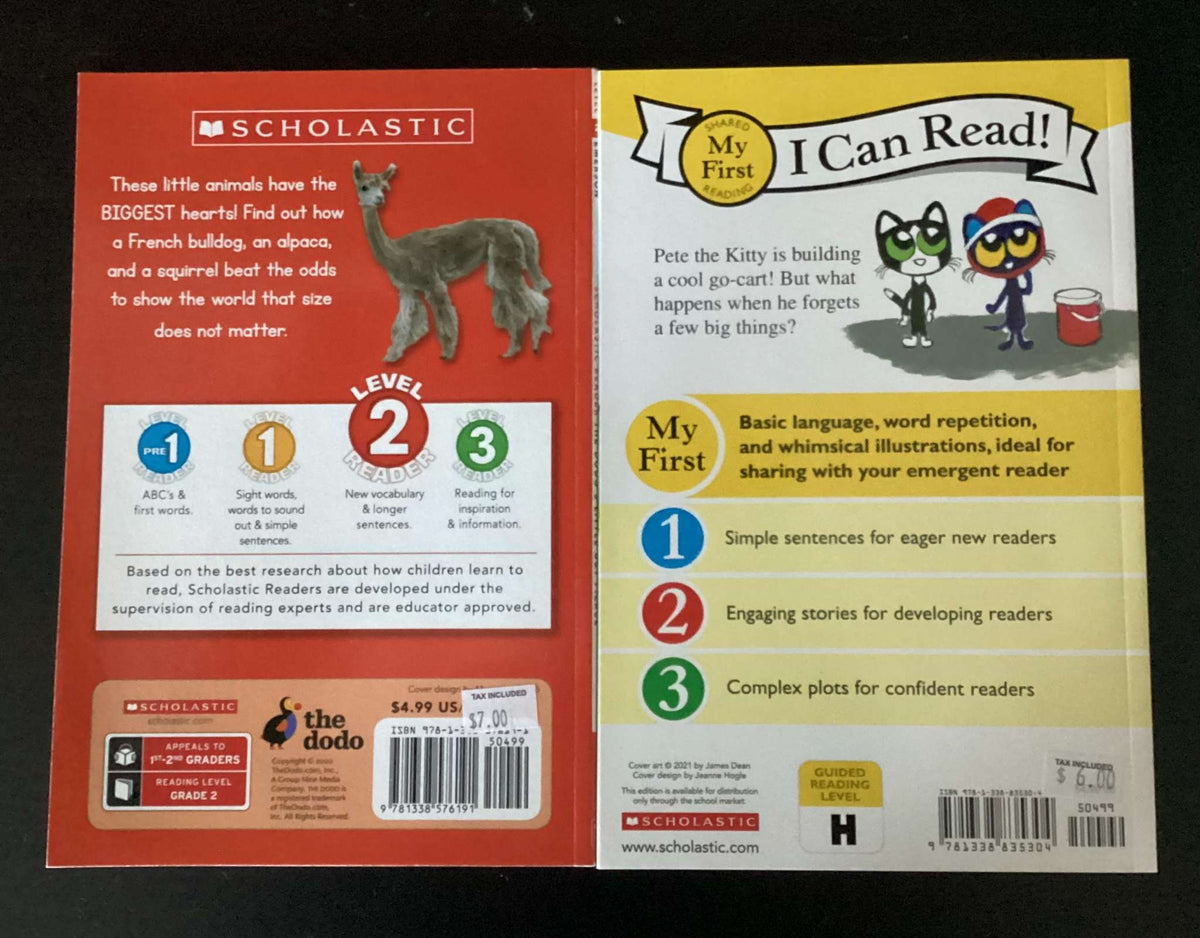 Easy Readers: Pete the Kitty Ready, Set, Go-Cart! by Kimberly & James Dean & Little But Fierce by Joan Emerson (Bundle of 2 Books)