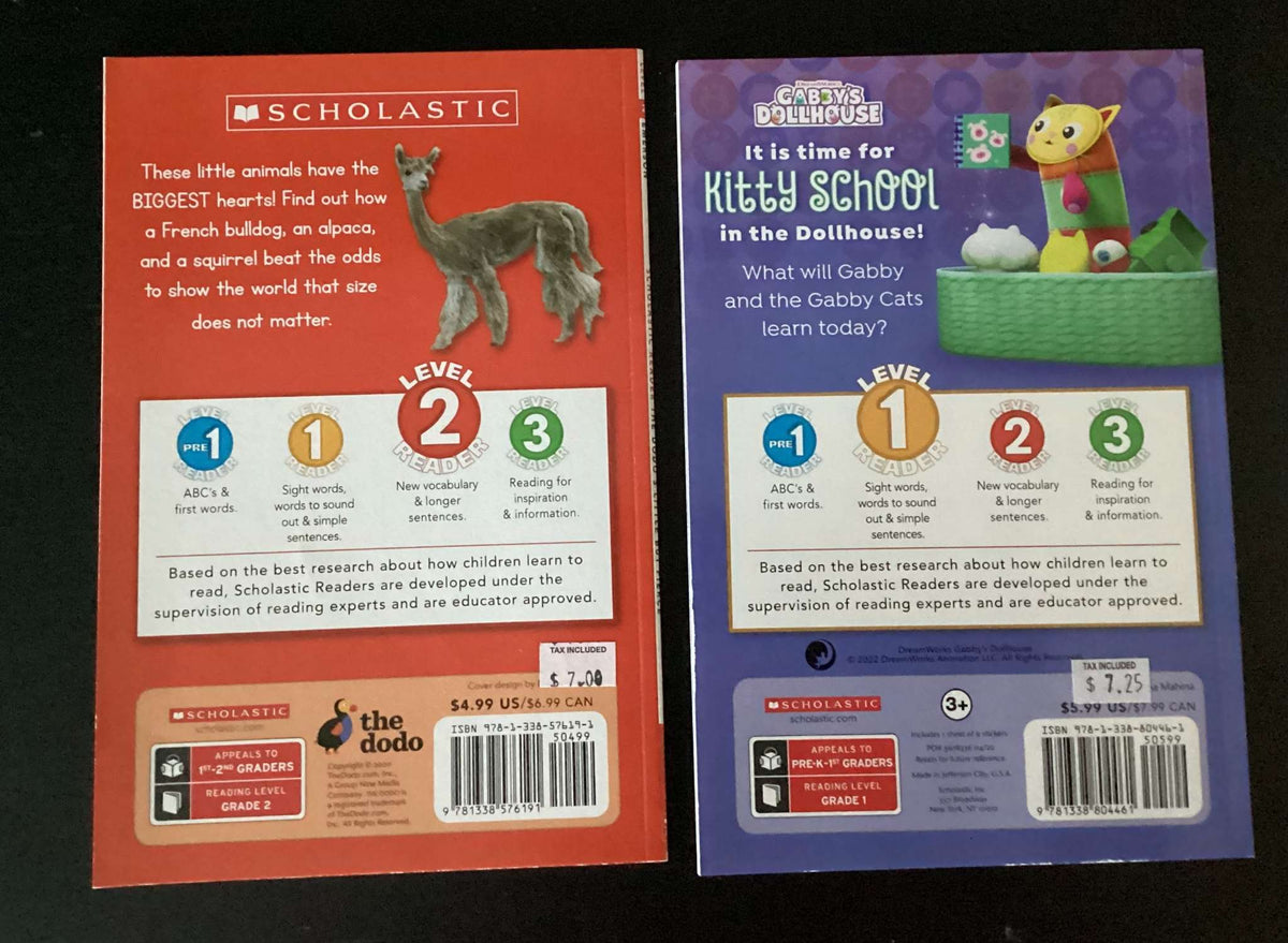 Easy Readers: Gabby's Dollhouse Kitty School & Little but Fierce (Bundle of 2 Books)