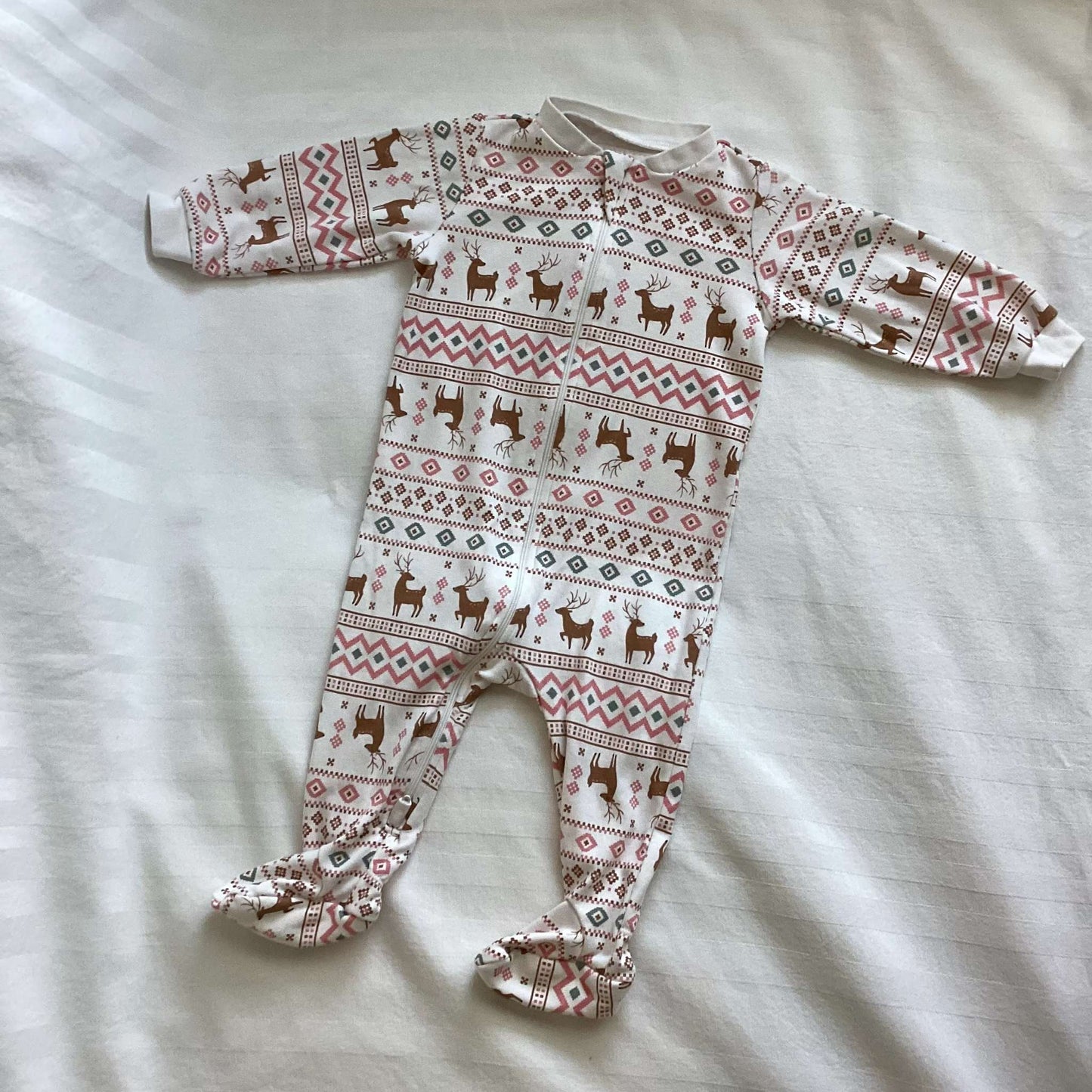 Pekkle Footed PJ Onesie Girls 9 months, Kids 9 Month (6-9M)