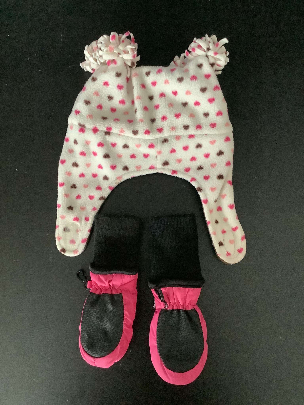 Bundle of 2 Items: Fleece Toque and Mittens (18-24 months), Kids 24 Month (18-24M)