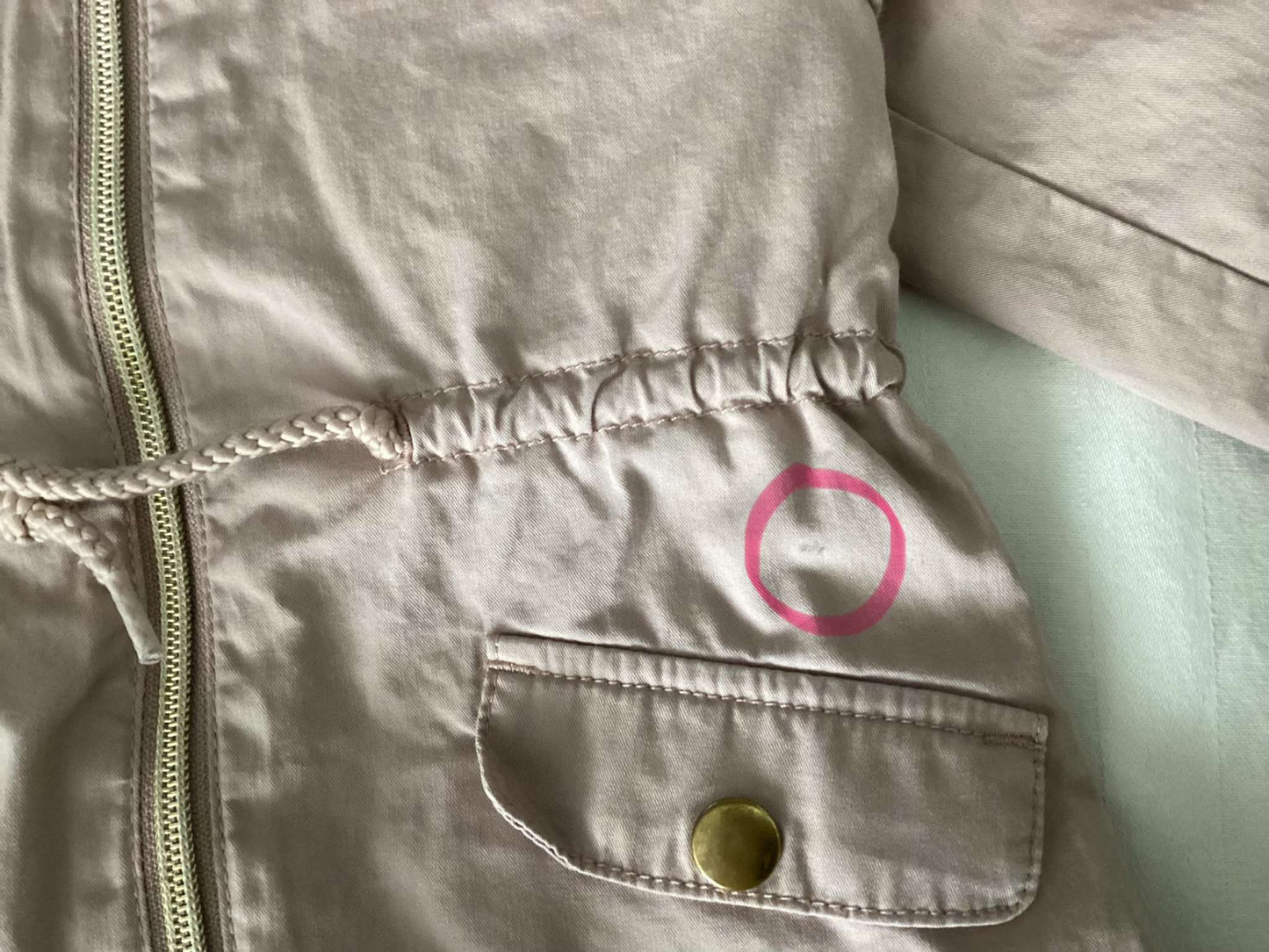 H&M Girls Light Fall Jacket with Removable Hood 6-9 months, Kids 9 Month (6-9M)
