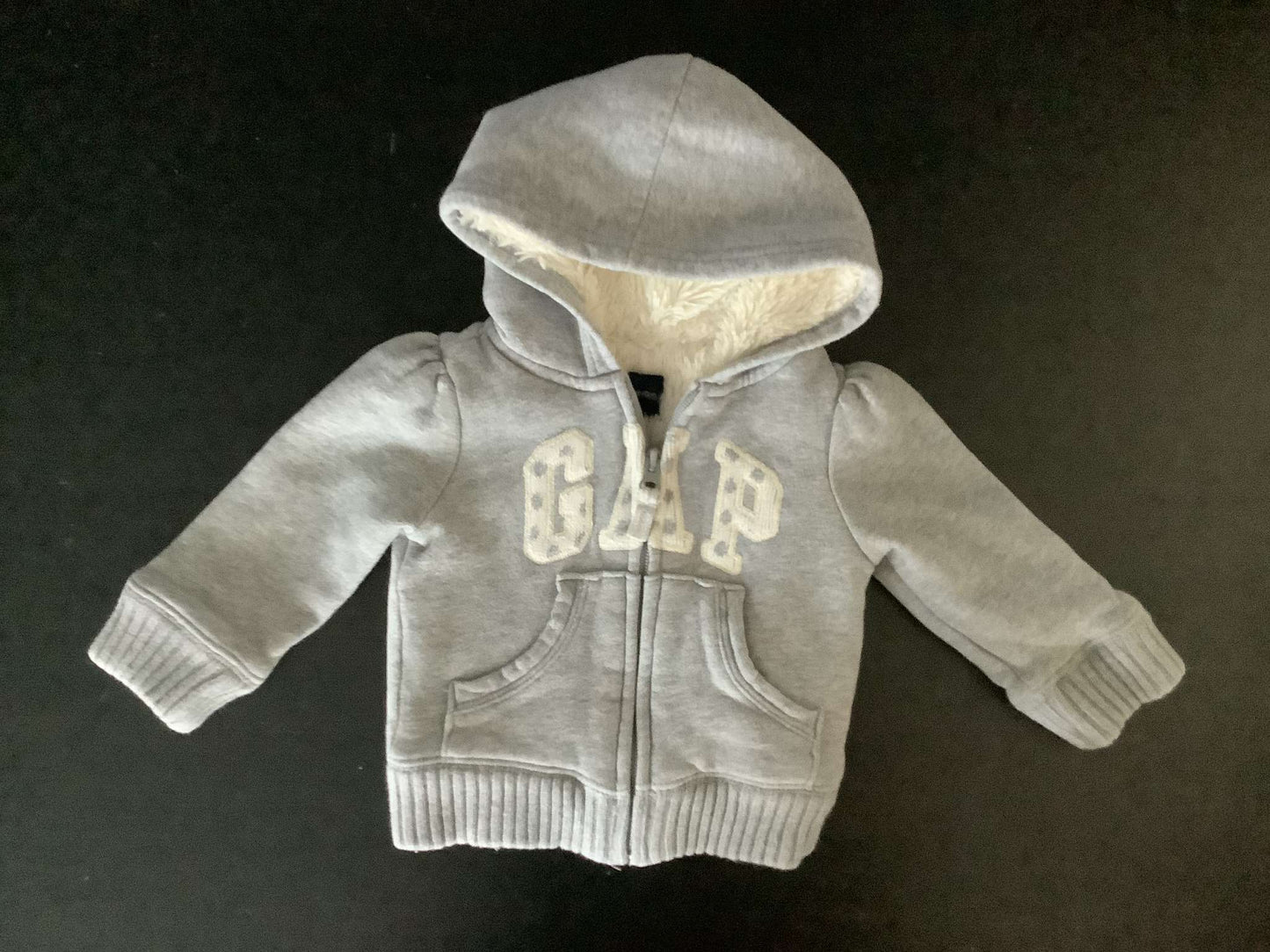 Baby Gap Girls Hooded Zip Up Sweater 12-18 months, Kids 18 Month (12-18M)