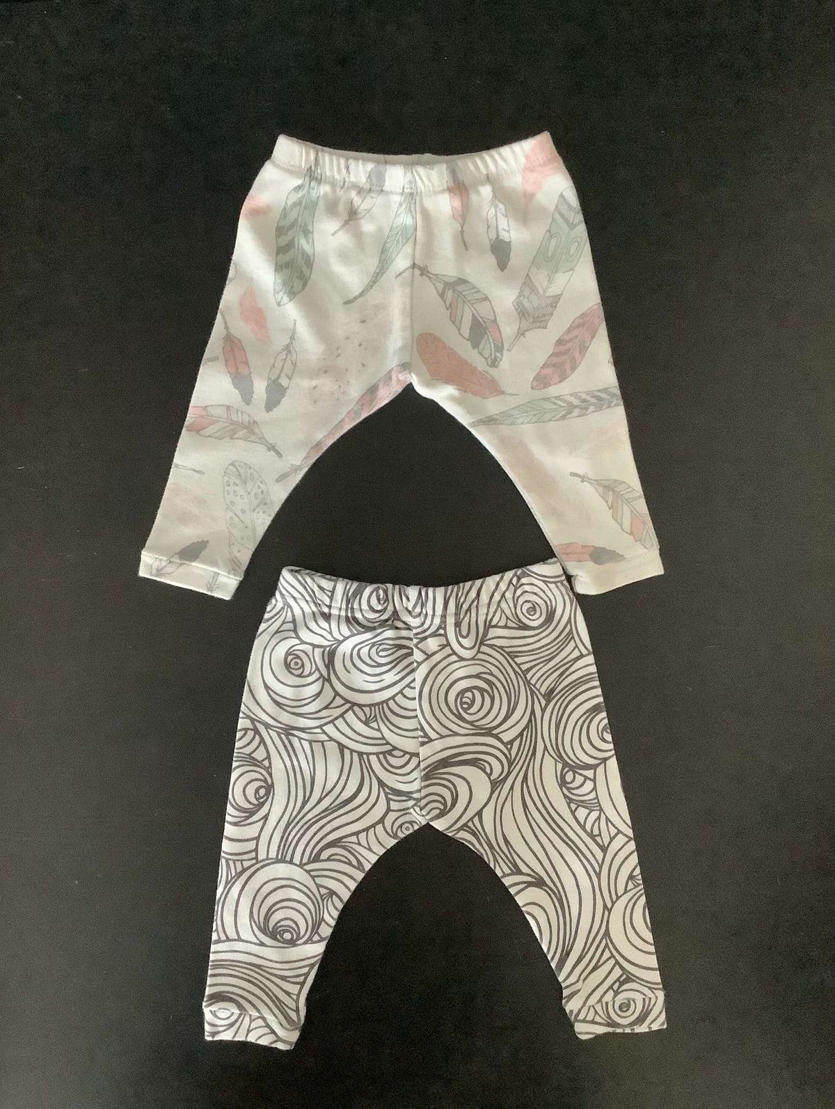 Teepee Tots & Co Girls Leggings (Bundle of 2) 3-6 months, Kids 6 Month (3-6M)