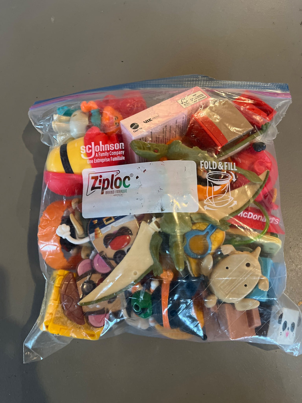 Bag of Miscellaneous McDonalds Toys