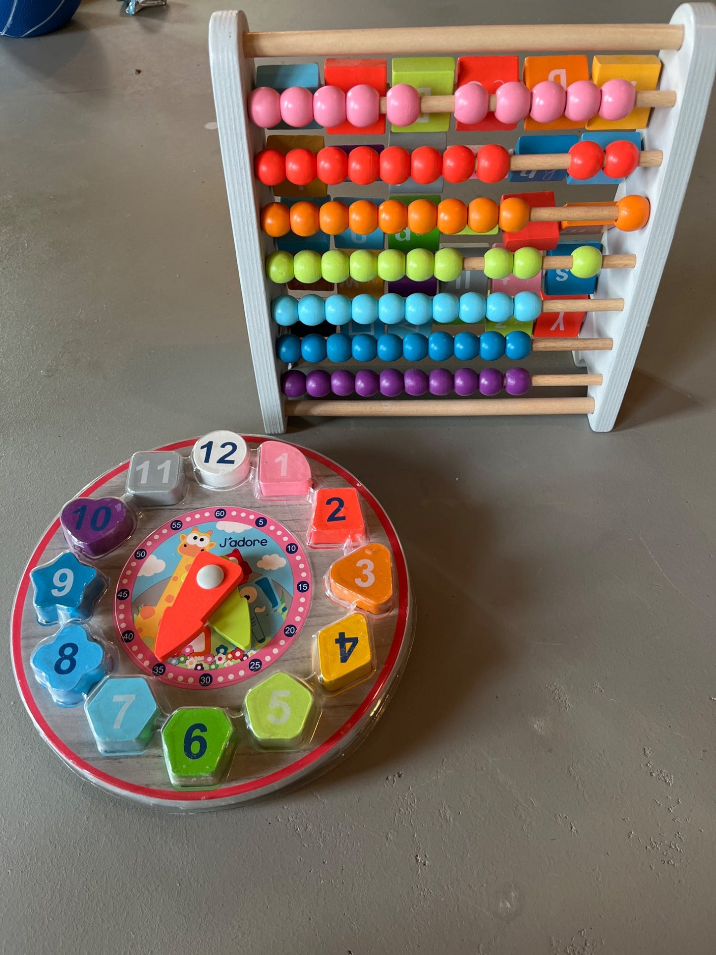 J’adore Abacus & Clock Set