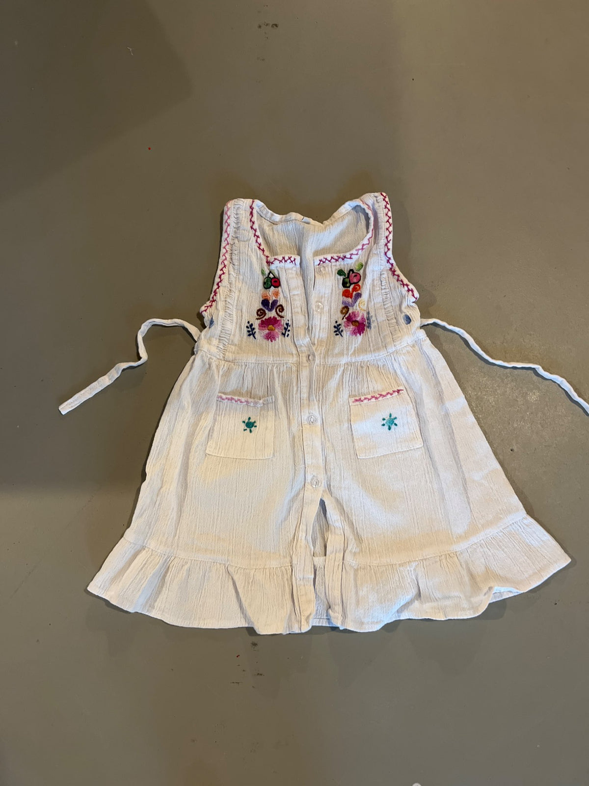 Summer hand embroidered shirt, Kids 4/4T