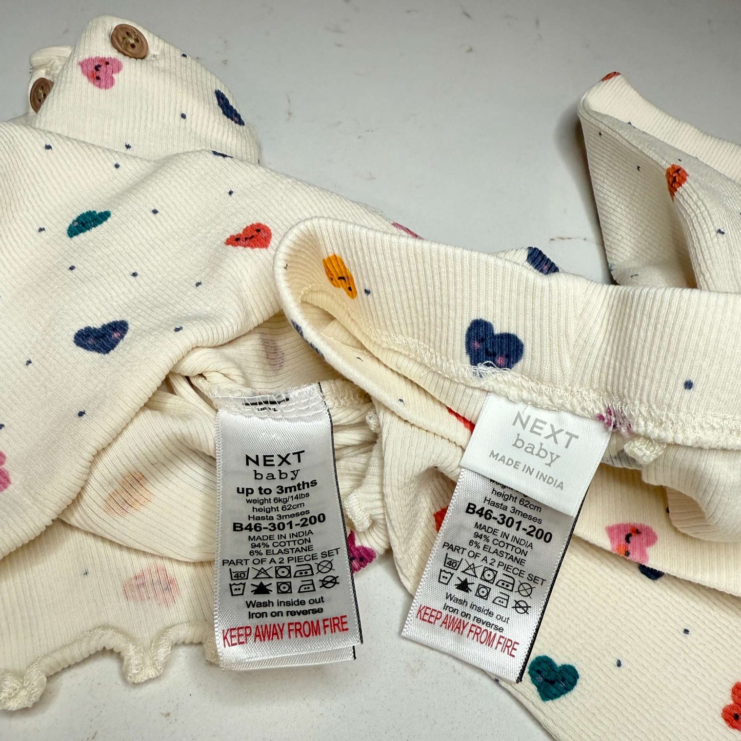 NEXT Baby Top/Trouser Set, Kids 3 Month (0-3M)