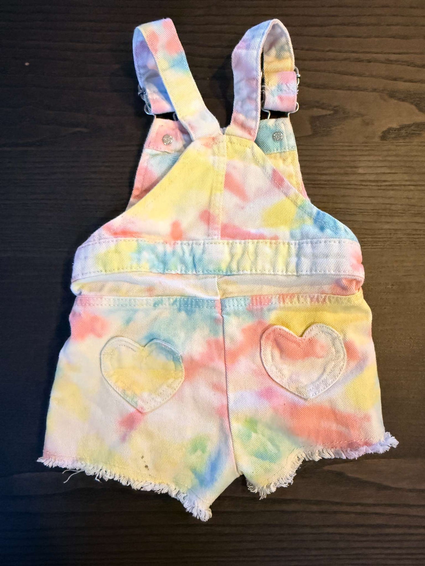 Tie-dye short overalls, Kids 12 Month (9-12M)