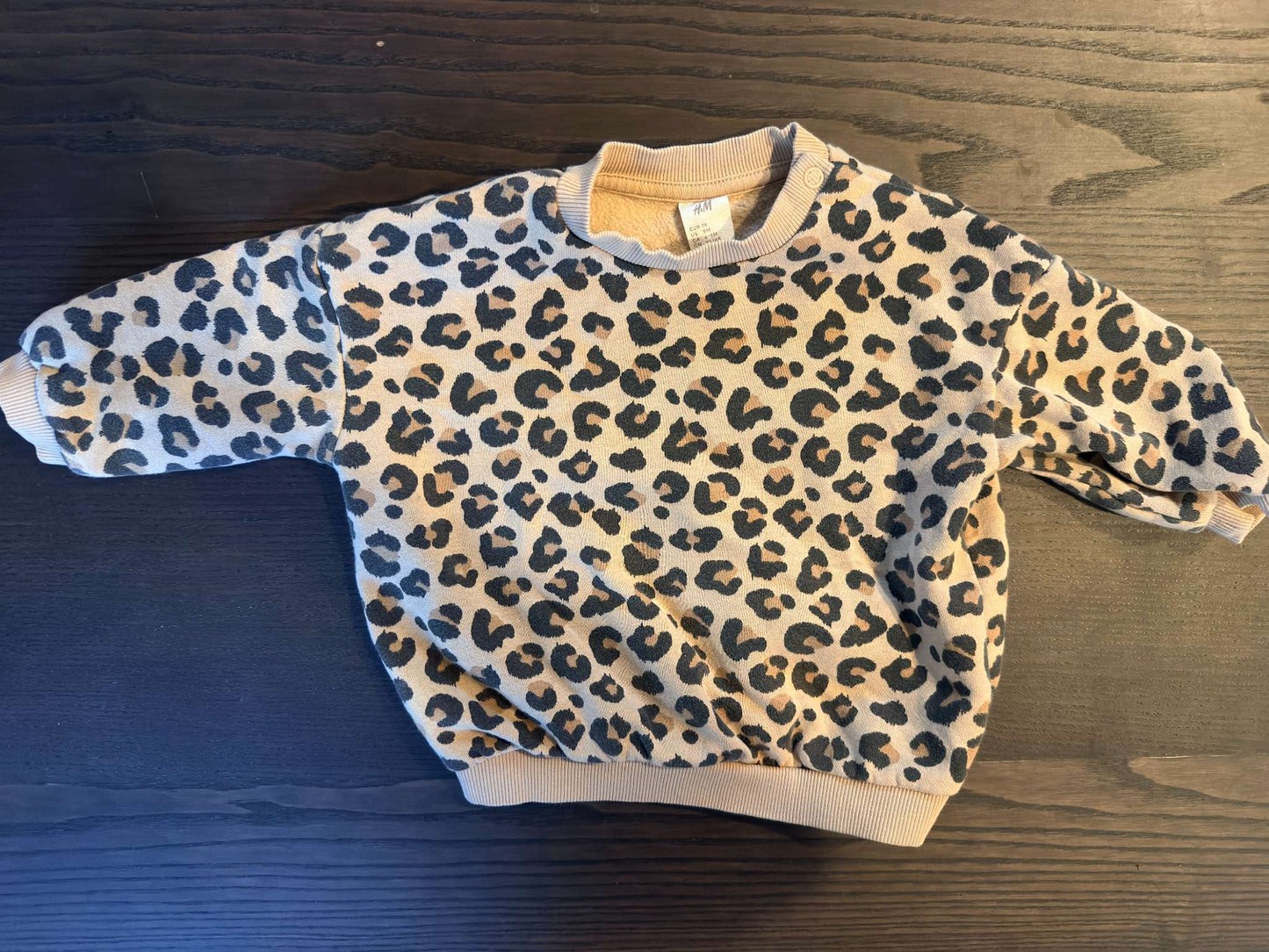 Leopard print sweatshirt , Kids 9 Month (6-9M)
