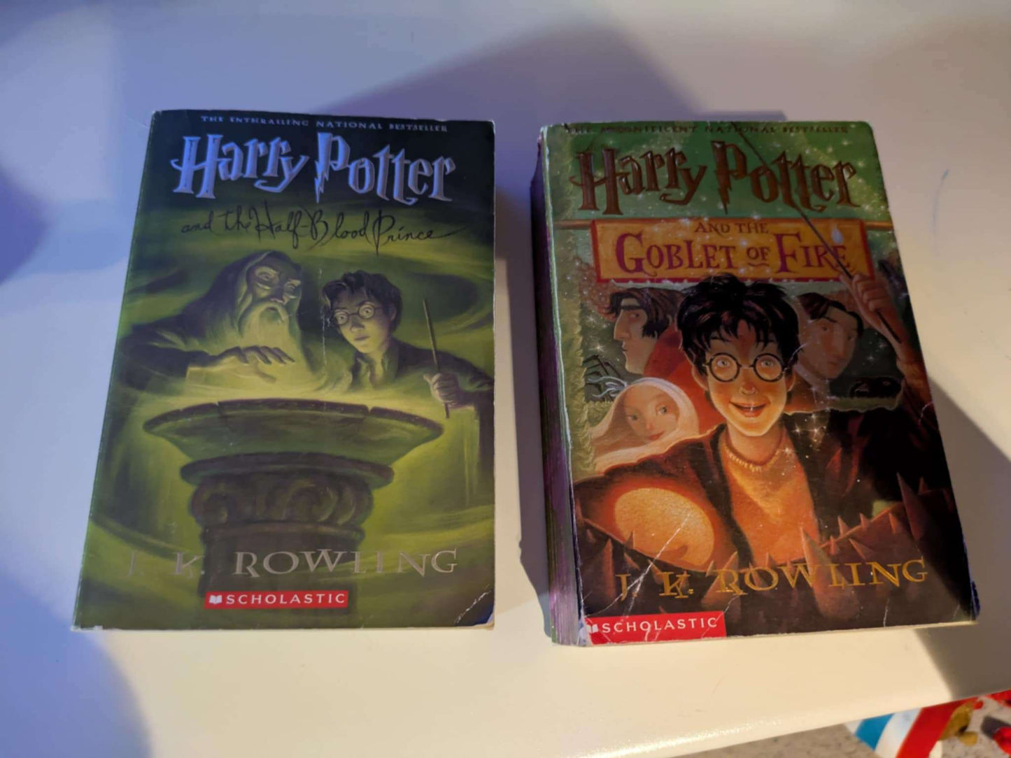Harry Potter books x 2 ( Half blood prince and Goblet of fire) softcover