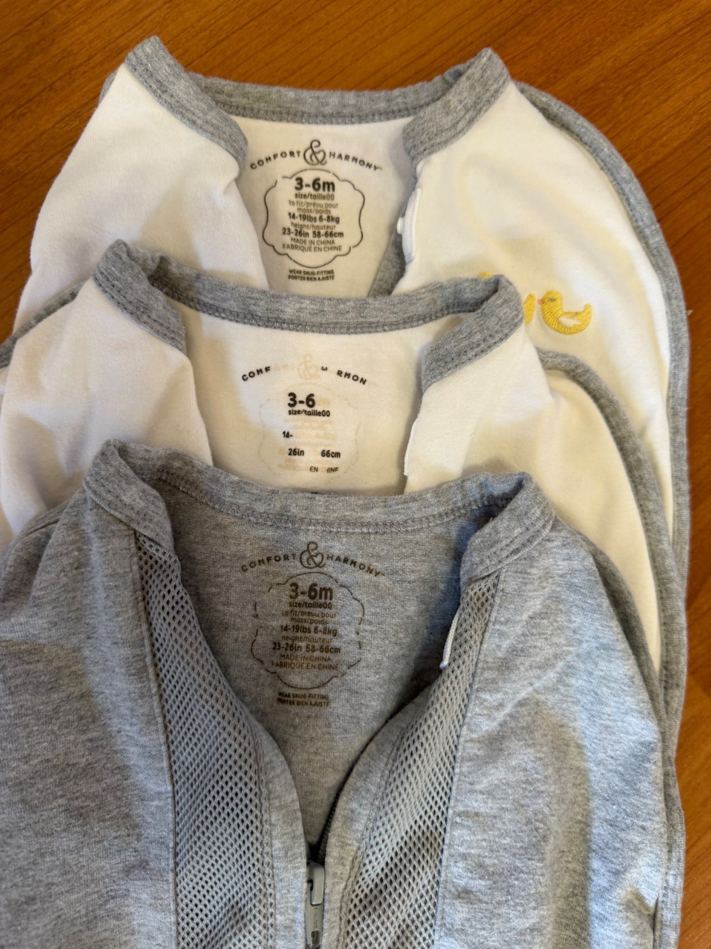 3 Sleep Sacks, 0-6 Months (Small)