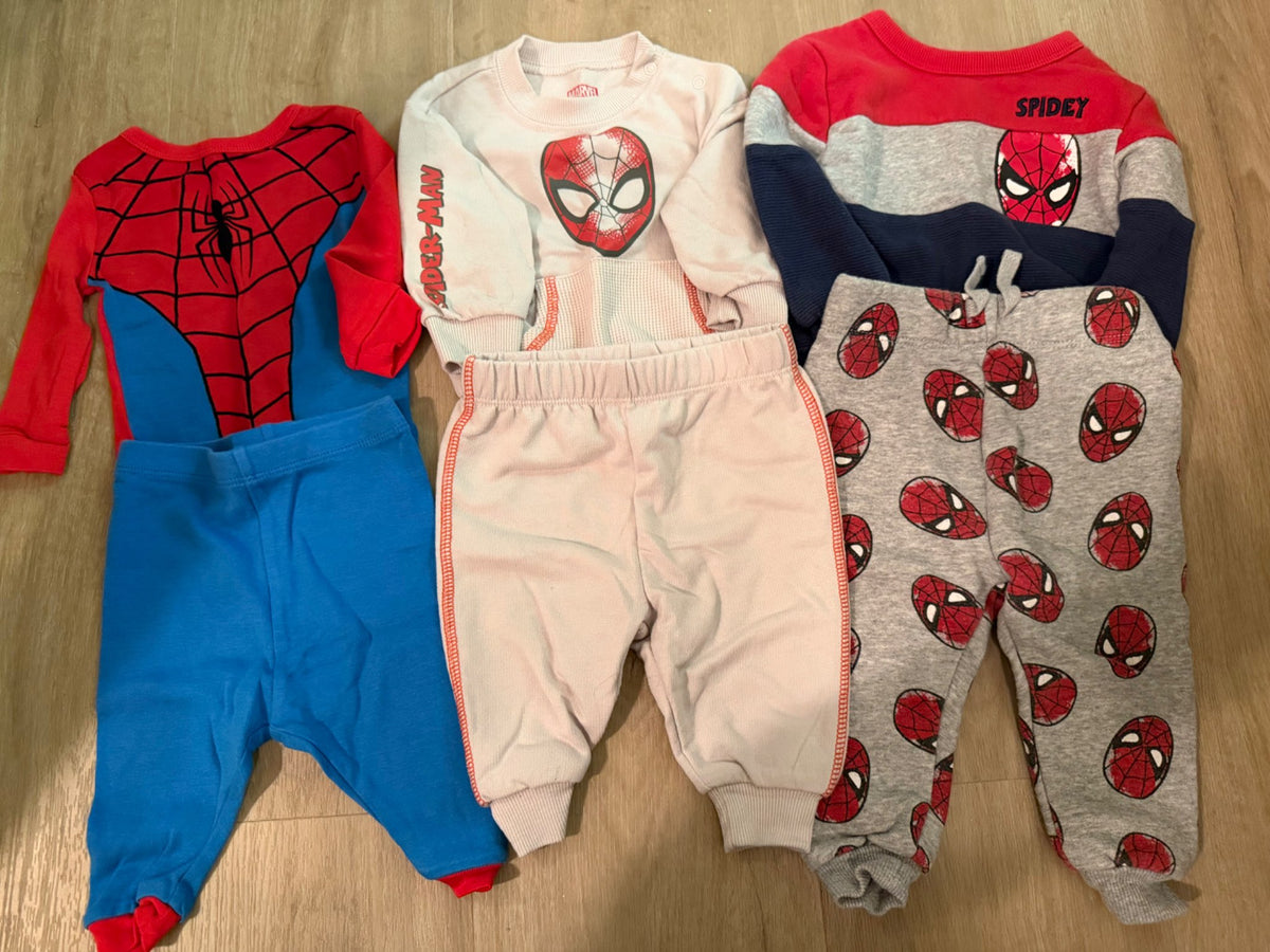 3 Spider-man set's Bundle , Kids 3 Month (0-3M)