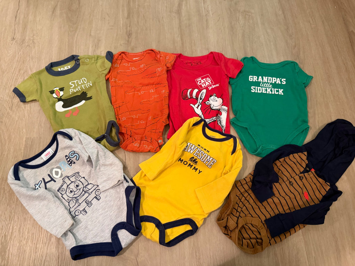 7 Onesies Bundle , Kids 9 Month (6-9M)