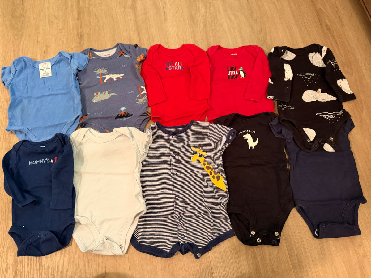 10 Onesie Bundle , Kids 3 Month (0-3M)