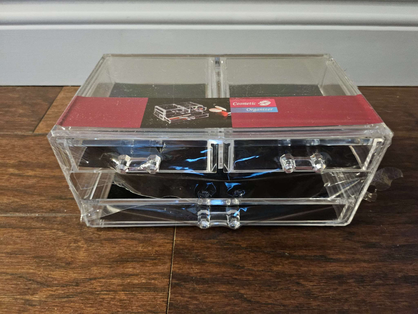 Clear Acrylic 4-Drawer Makeup Organizer Box NIP | Vanity Storage Case for Jewelry & Cosmetics