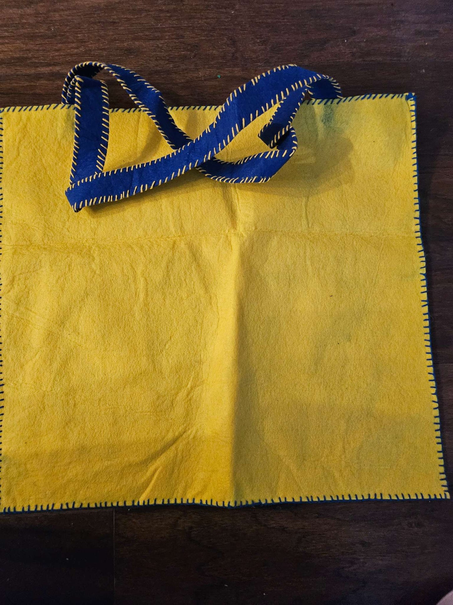 Handmade Minion Felt Tote Bag | Despicable Me Character Trick or Treat Candy Bag