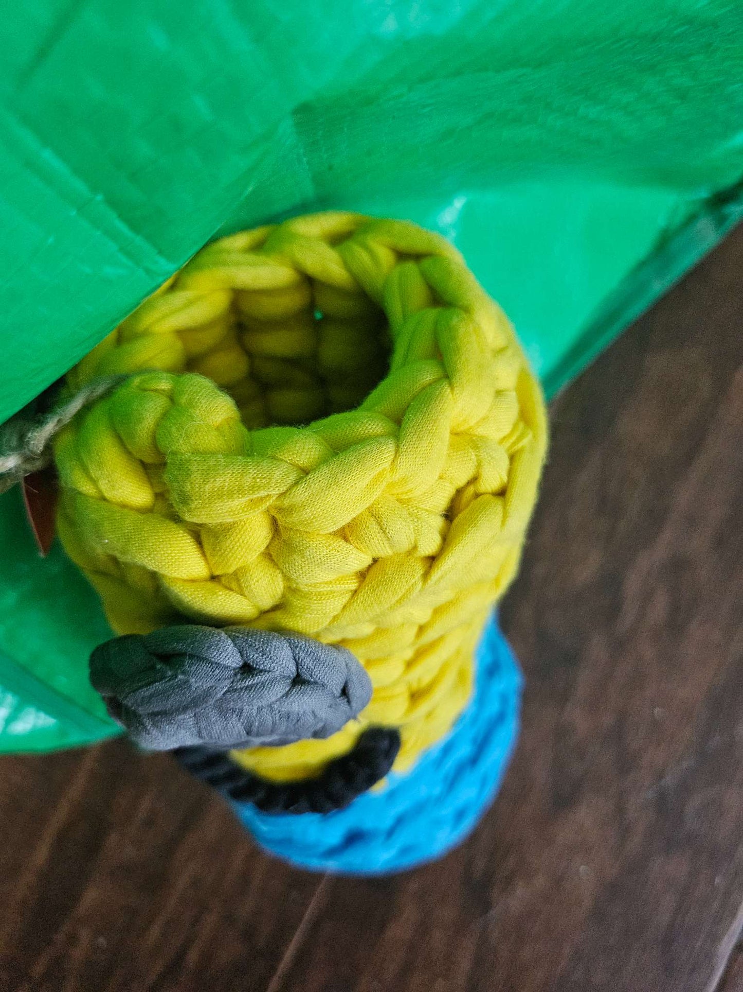 Handmade Minion Crochet Pencil Holder